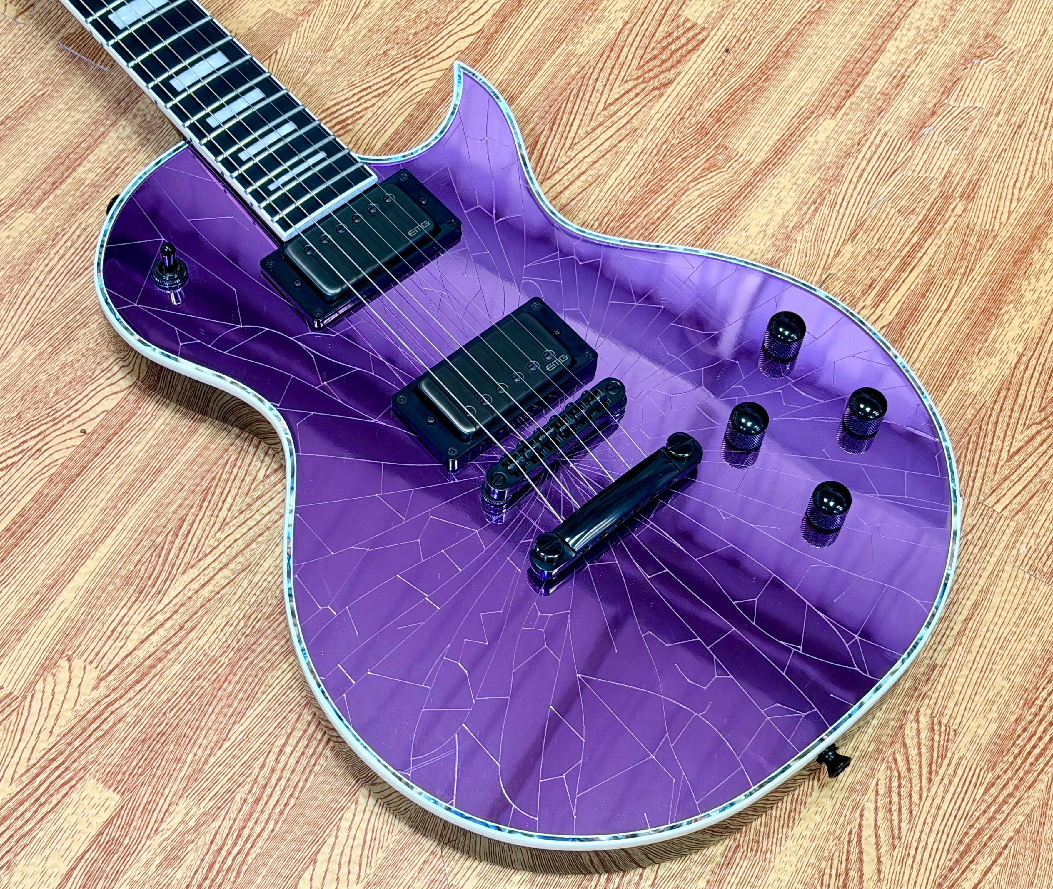 🔥2021🔥 Jackson Pro Series Marty Friedman MF-1 Purple Cracked Mirror Signature!
