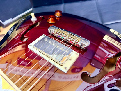 💥2022💥 PRS SE Standard Hollowbody Fire Red Burst + Hard Case~ Cherished!