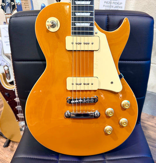🌟MINT🌟 Harley Benton SC-450 P90 GT Classic Series~ ‘Les Paul Gold Top’ Guitar!