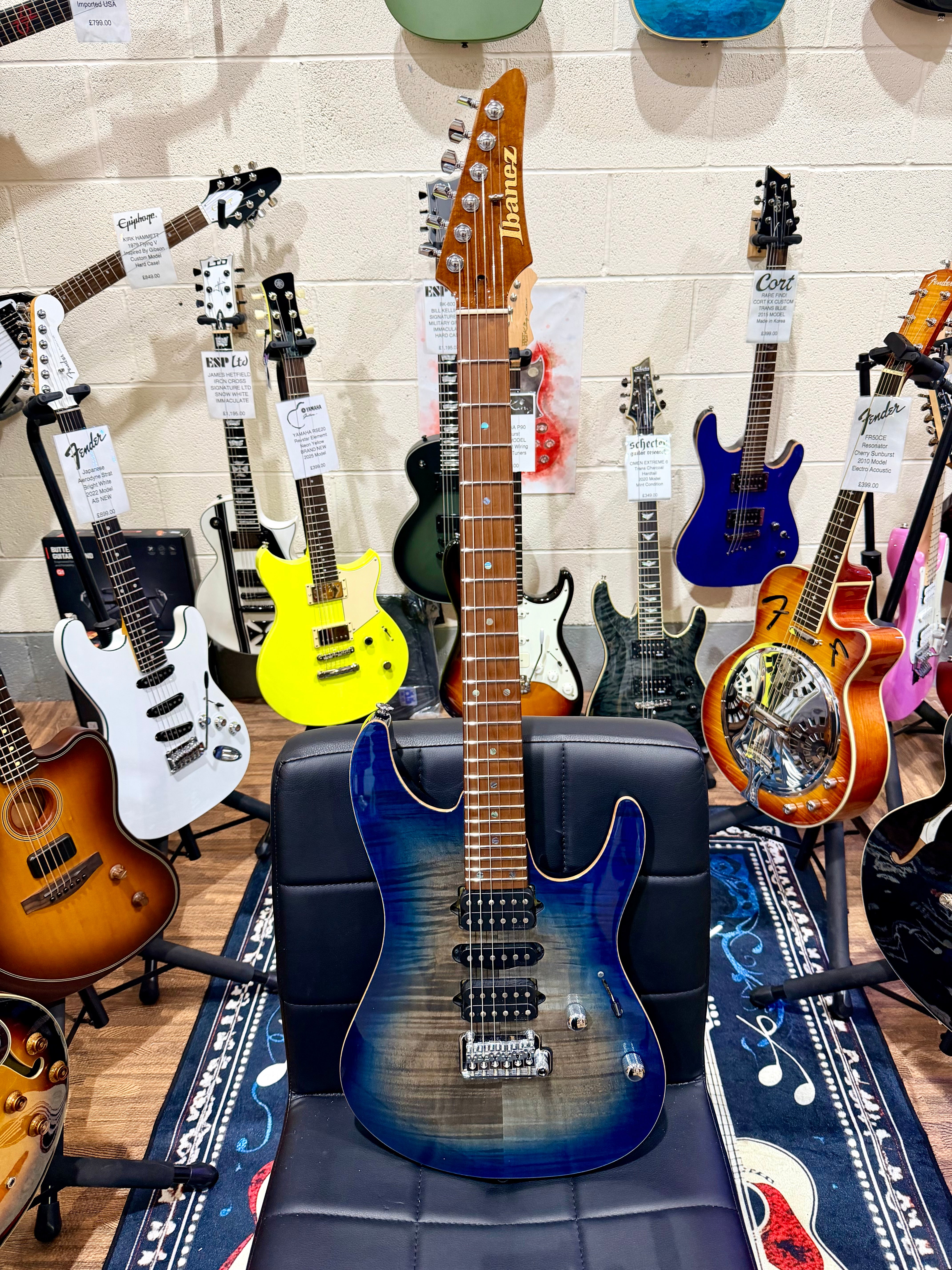 🔥MINT🔥 Ibanez AZ2407F Prestige In Sodalite Blue~ Japan Made + Hard Case~ 2023