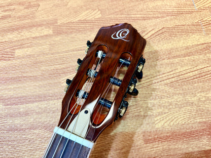 🔥NEW🔥 Ortega TourPlayer Deluxe RTPDLX-FMA Nylon Electro-Acoustic Guitar Blue!