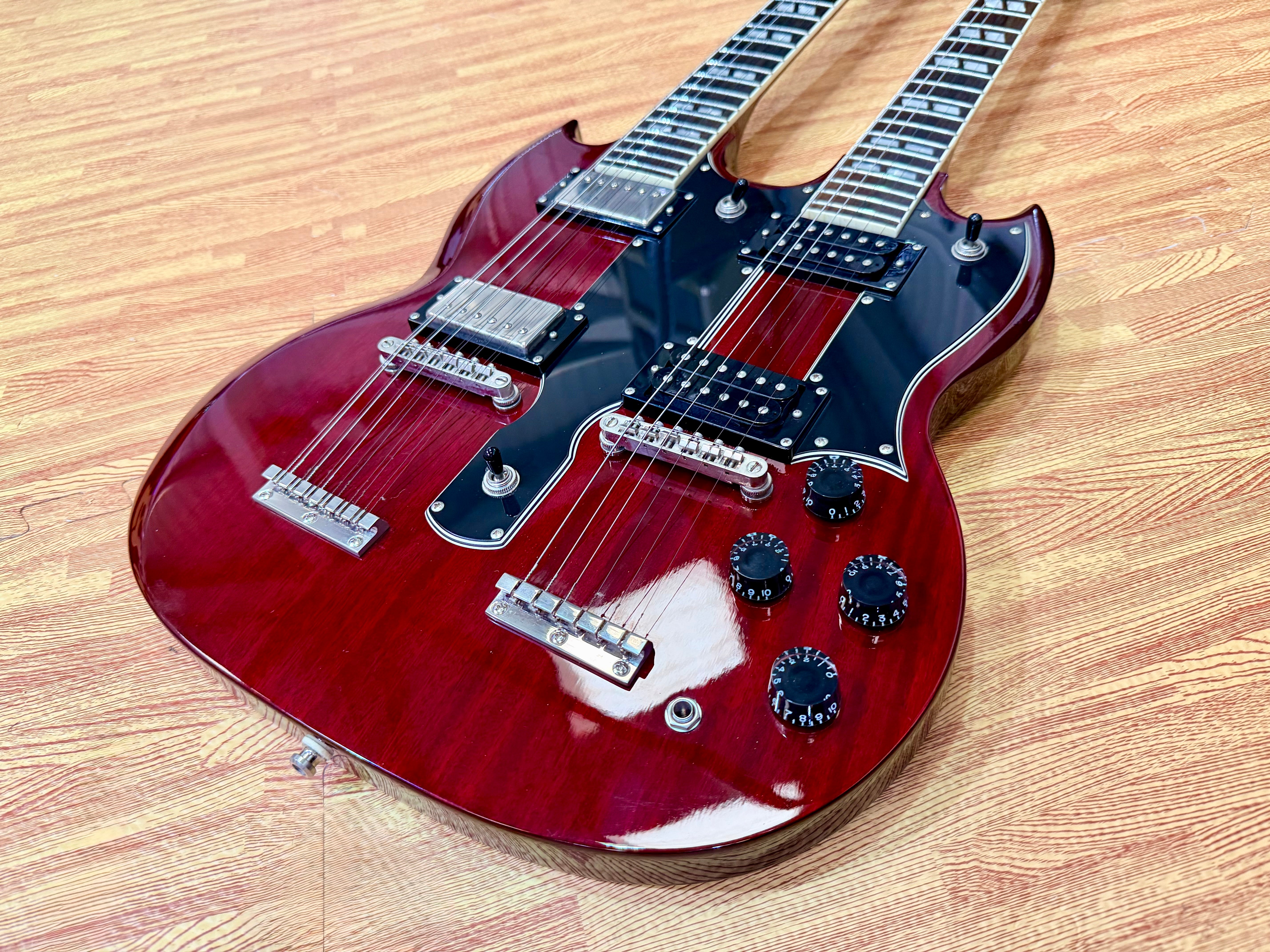 ⚡️RARE⚡️ Epiphone G-1275 Double Neck Cherry~ 2014 Limited Edition 6/12 String!