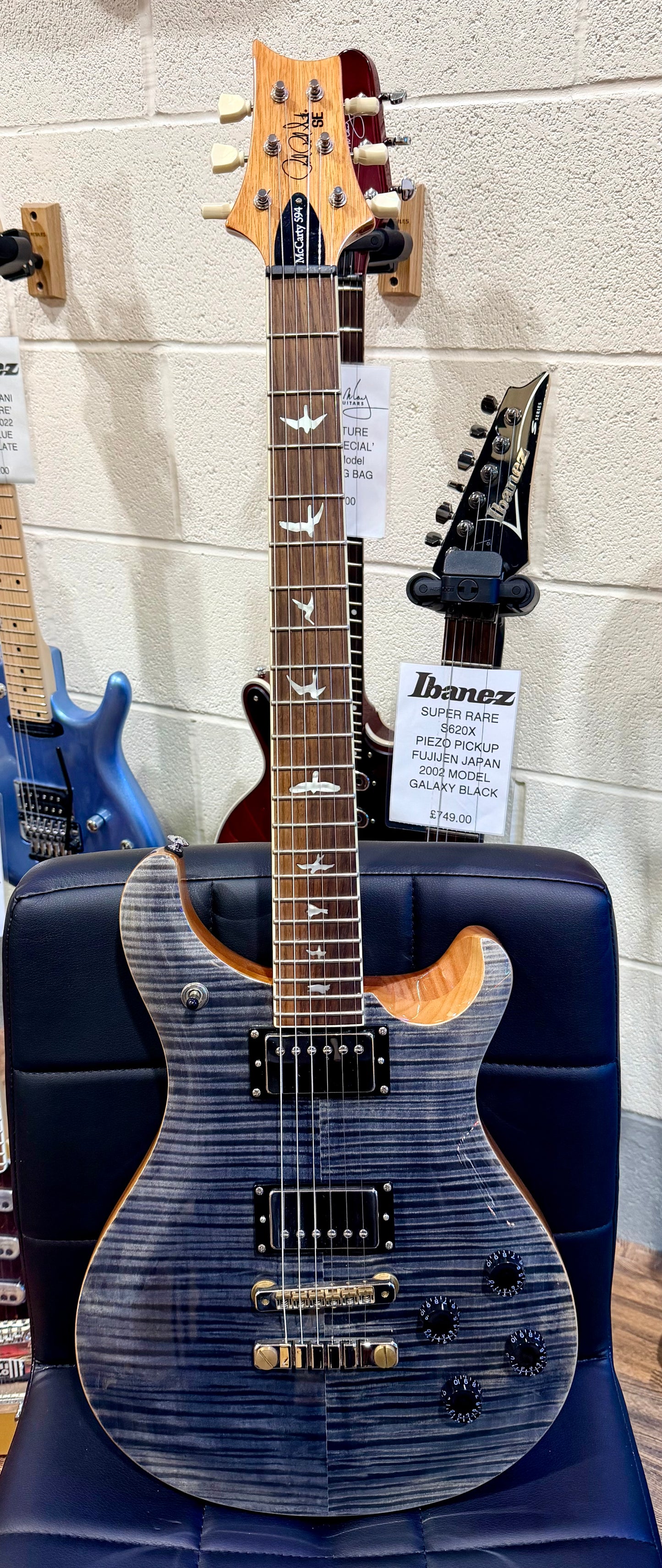 🔥MINT 2023🔥 PRS SE McCarty 594~ Charcoal Maple Top~ Gig Bag~ Stunning Guitar!