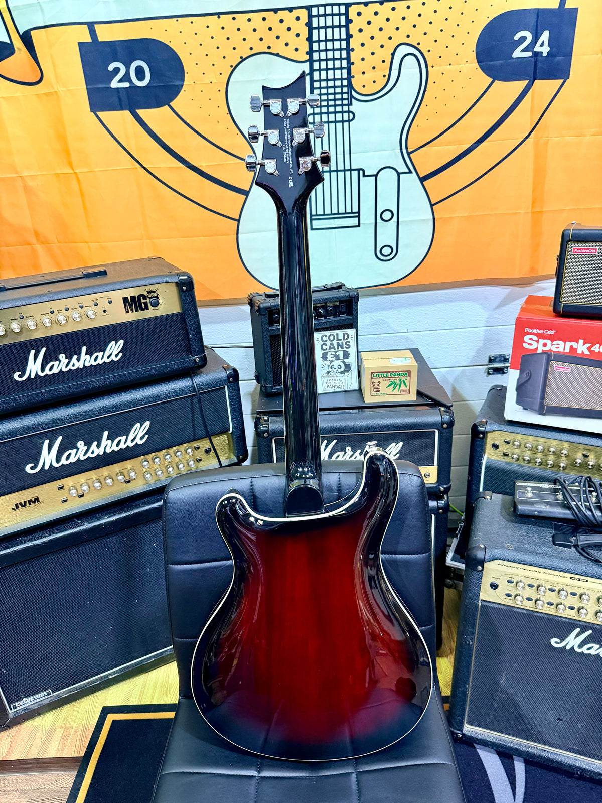 💥2022💥 PRS SE Standard Hollowbody Fire Red Burst + Hard Case~ Cherished!