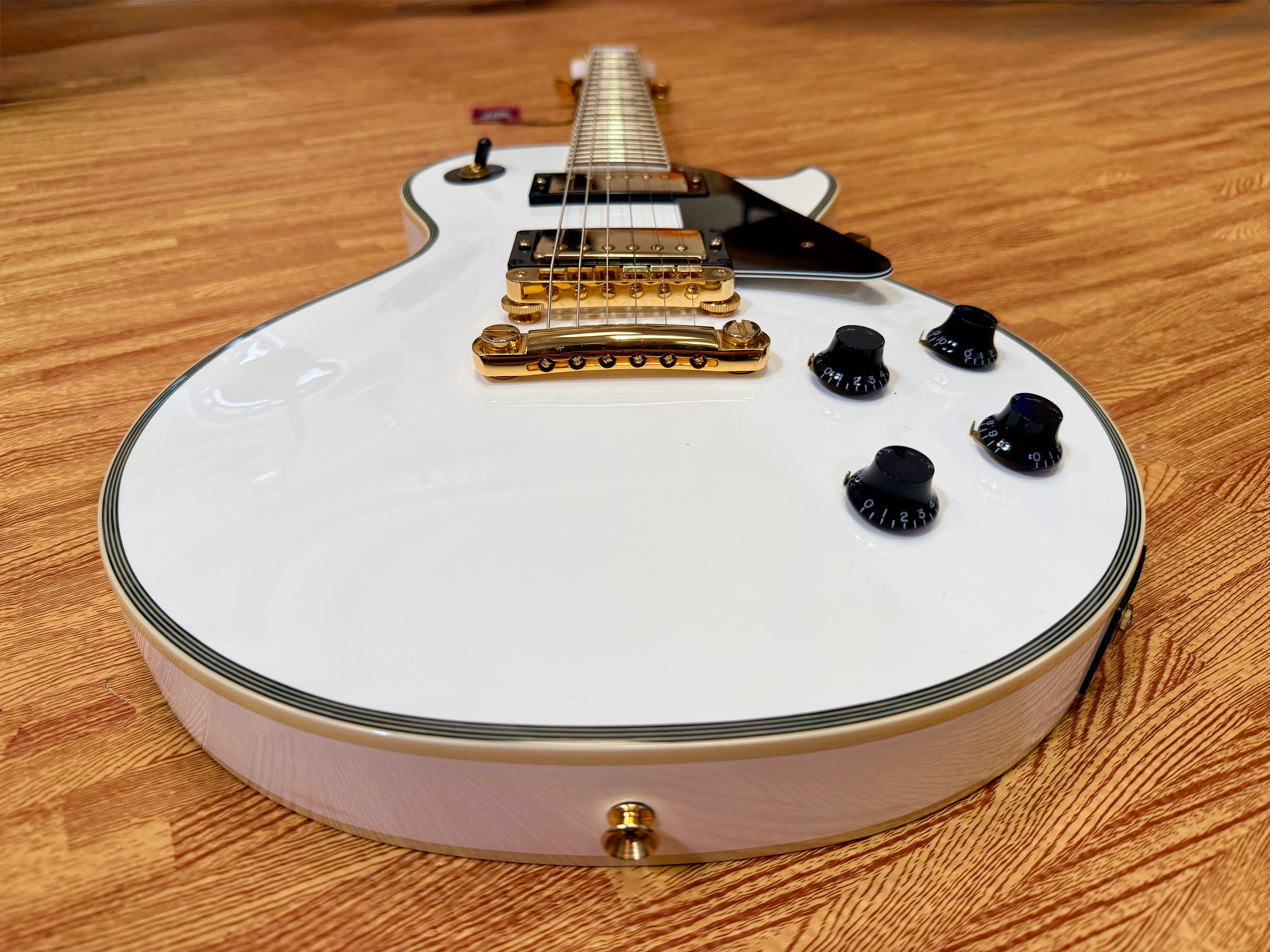 ✨2013✨ Burny SRLC-55 Les Paul Custom~ Alpine White~ Japanese Domestic Import!