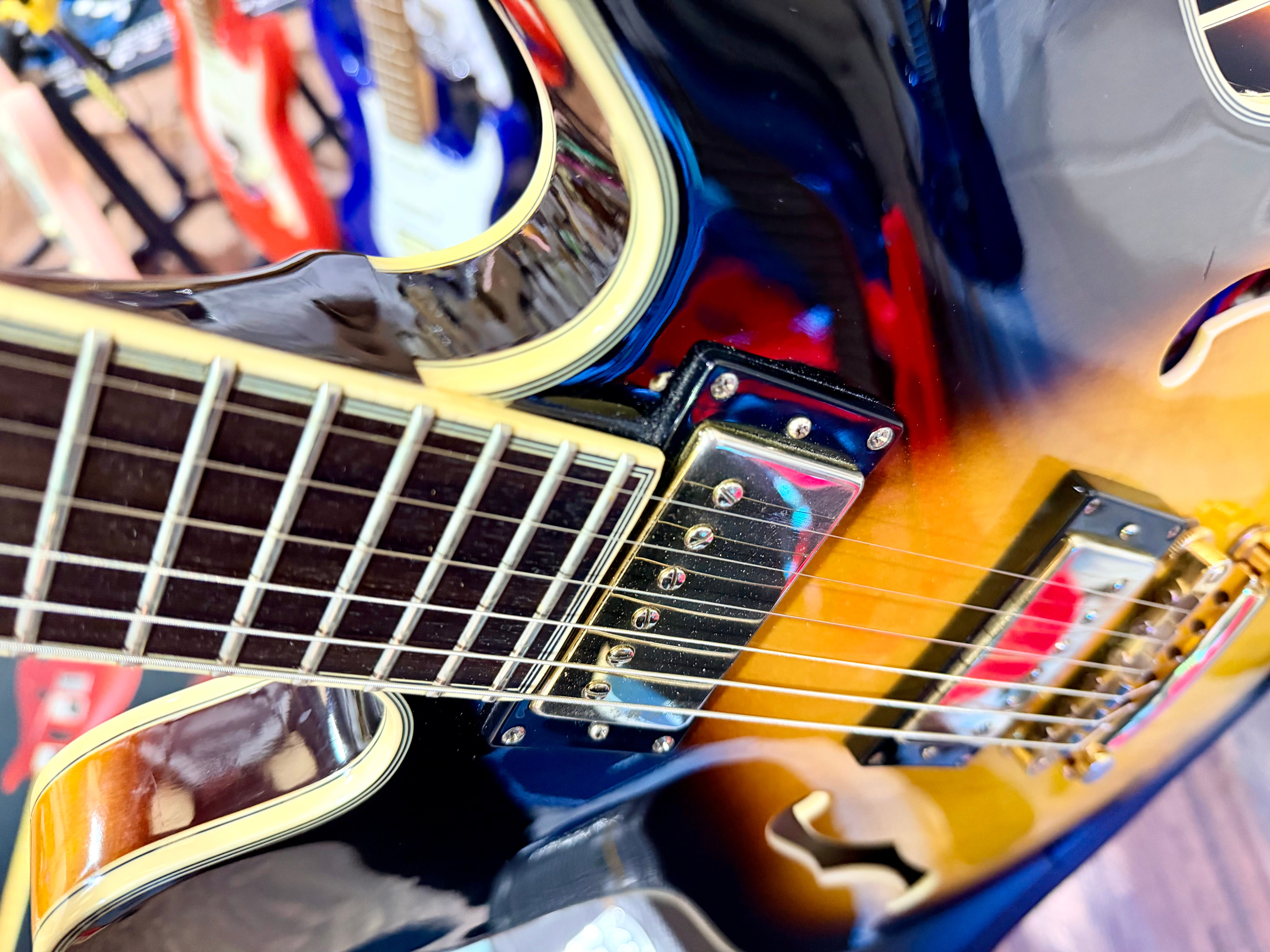 ☀️2008☀️ Epiphone Sheraton ii VS~ Vintage Sunburst~ Hollow-body~ Hard Case!