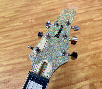 ⚡️2023⚡️ Ibanez PS60 Paul Stanley Signature~ Metallic Silver Sparkle Guitar!