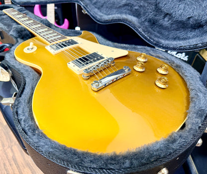 🌟 2005 Gibson USA Les Paul Standard Goldtop Jim Marshall OBE Signed + Case 🌟