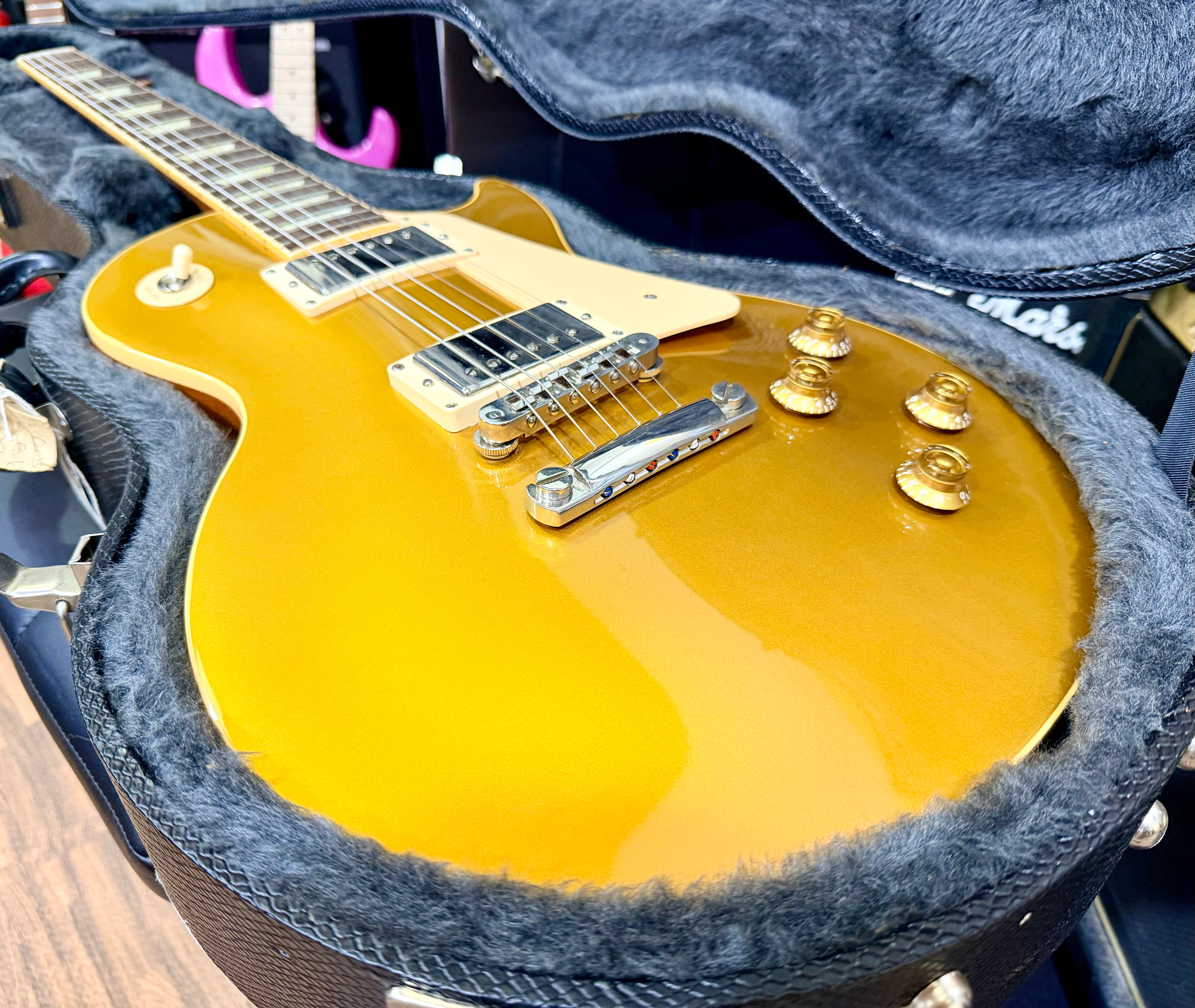 🌟 2005 Gibson USA Les Paul Standard Goldtop Jim Marshall OBE Signed + Case 🌟
