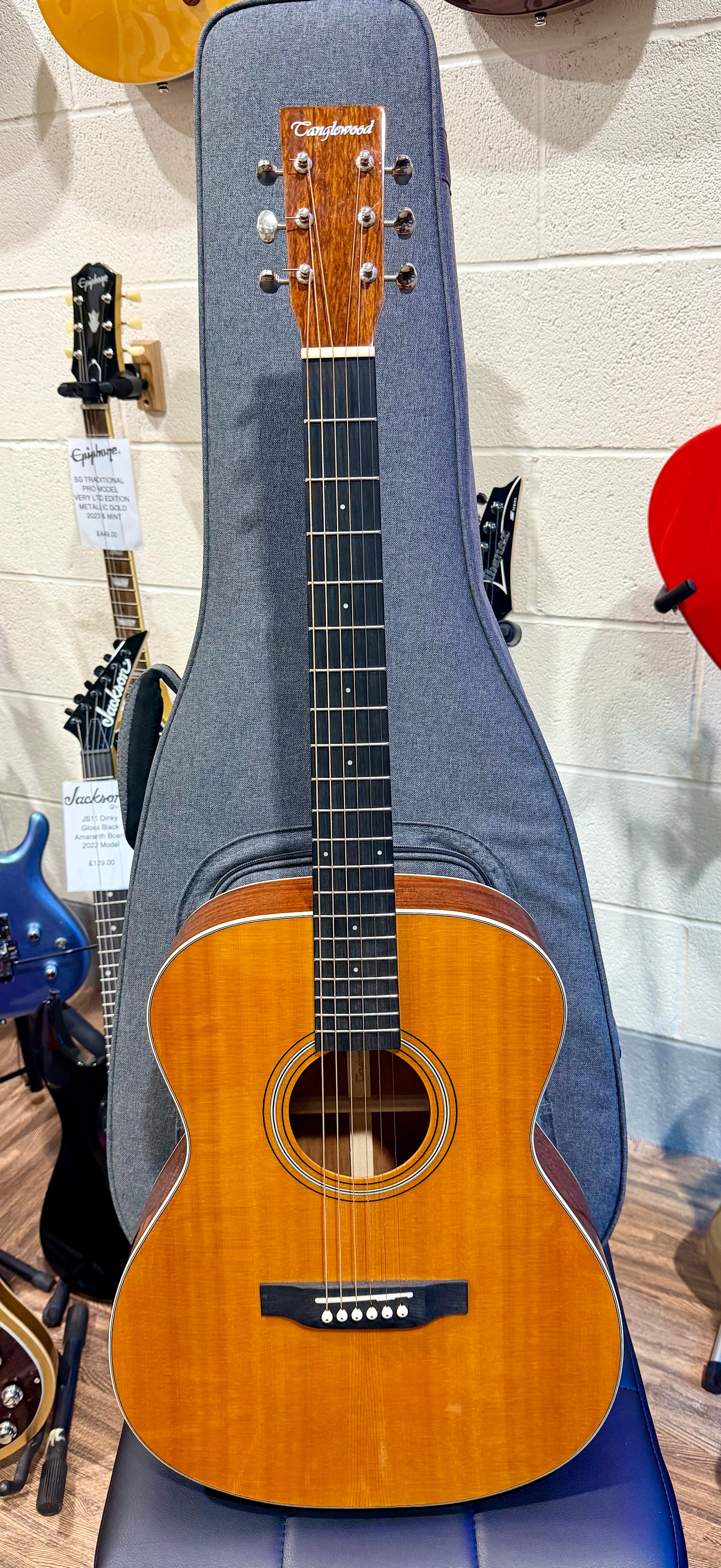 🌟MINT🌟 Tanglewood TW40 O AN E Sundance Historic Folk Electro Acoustic Guitar!