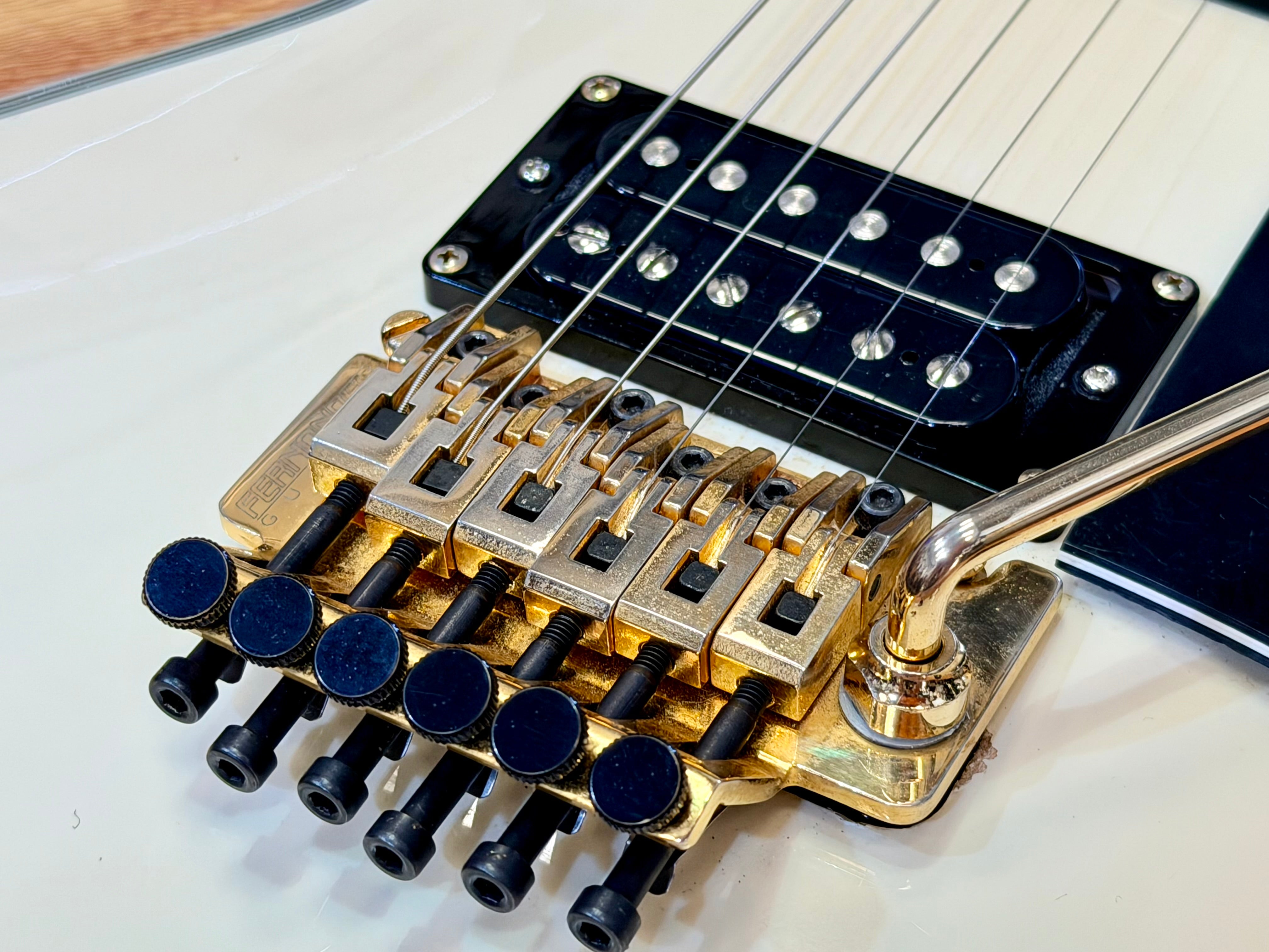 🔥2007🔥 Burny RLC-85S Custom~ Sustainer + Floyd Rose~ Snow White Les Paul!