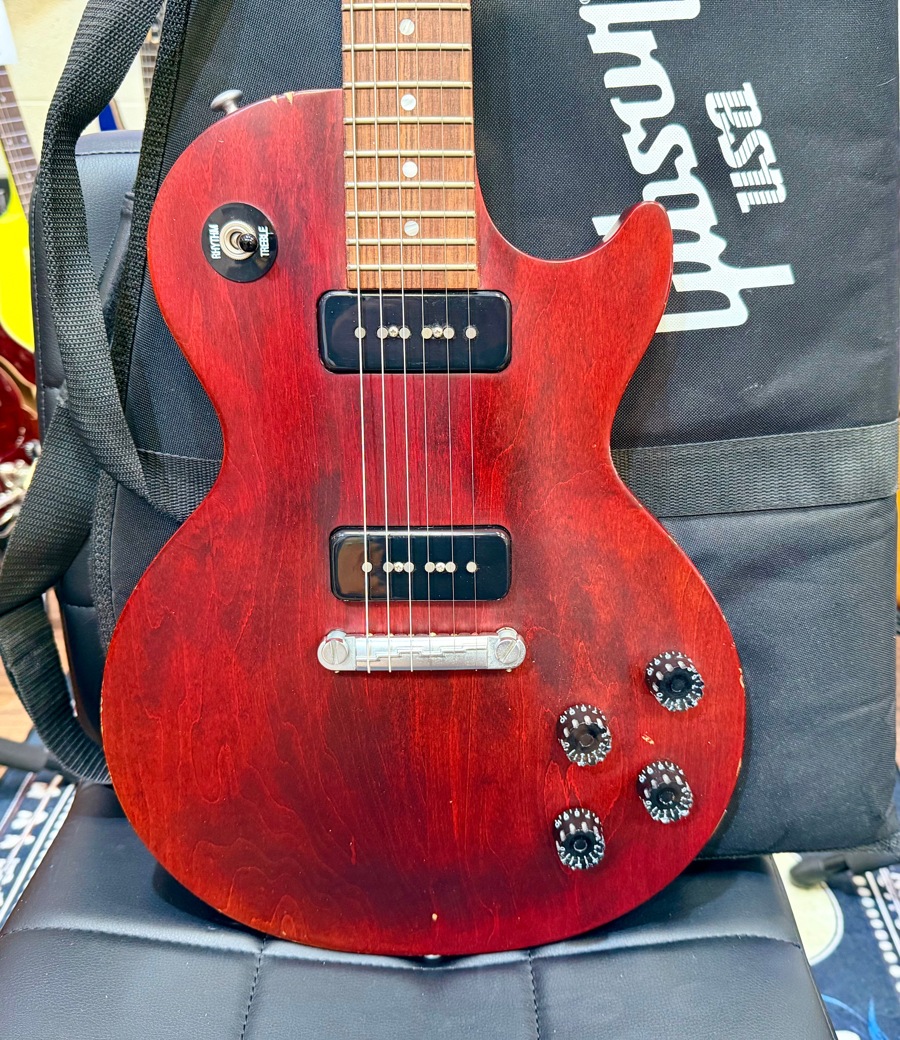 🔥2014🔥 Gibson Les Paul Melody Maker 120th Anniversary~ Worn Cherry~ P90s + Bag