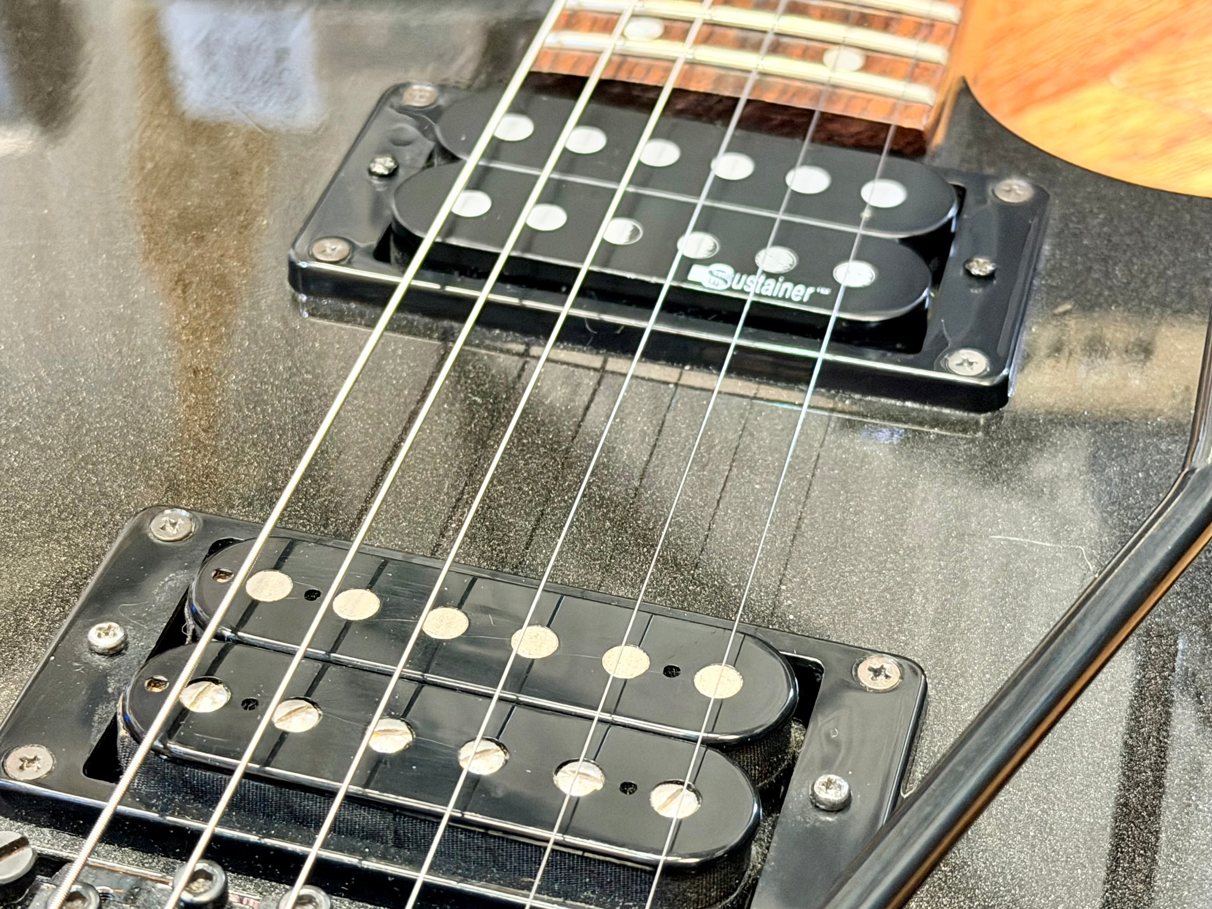 🔥RARE🔥 2005 Fernandes Revolver Pro Sustainer~ Floyd Rose~ Metallic Gunmetal!