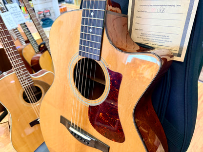 ✨MINT✨ 2024 Eastman AC122-1CE DLX Deluxe Electro Acoustic Guitar~ Natural + Bag!