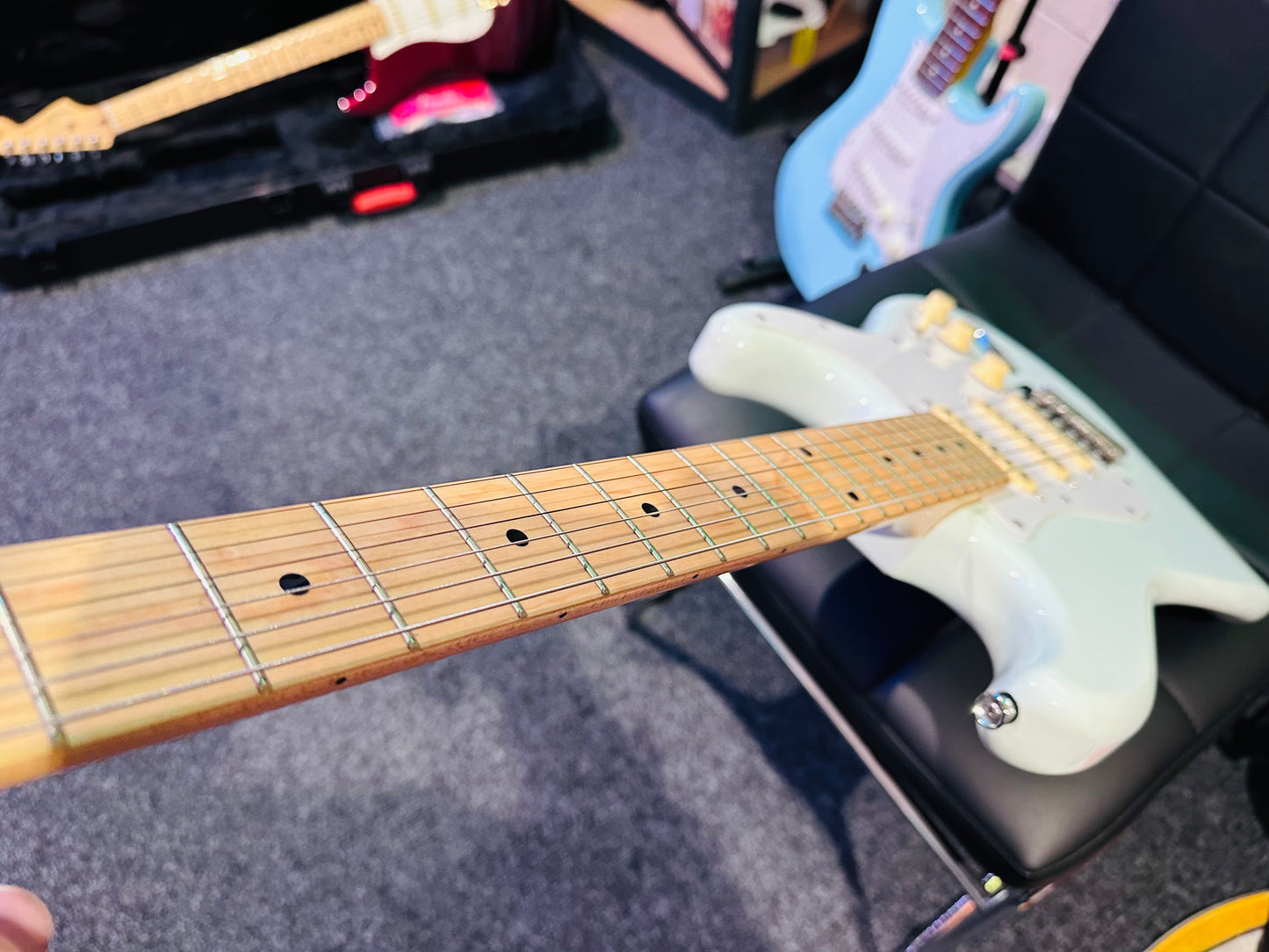 Revelation RTS 57 Stratocaster~ Alan Entwistle Strat Style Guitar~ Daphne Blue!