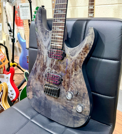 🔥2023🔥 Schecter Omen Elite 6 ~ See-Thru Black Burst~ Poplar Burl Top!