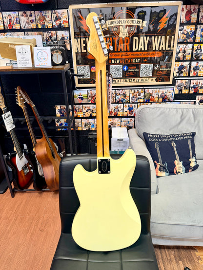 🔥NEW🔥 Vintage REVO Series 'Colt' SS Twin Electric Guitar ~ Vintage White!