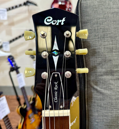 🌟 2025 LAUNCH OFFER 🌟 Cort CR250 Les Paul Guitar~ Dark Blue Burst + BAG!