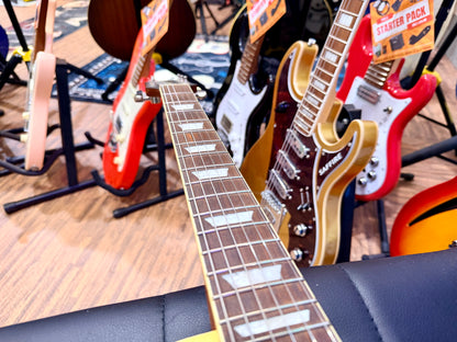 🌟2021 UPGRADED🌟 Epiphone Les Paul Classic Worn Metallic Gold~ Iron Gear P’ups!