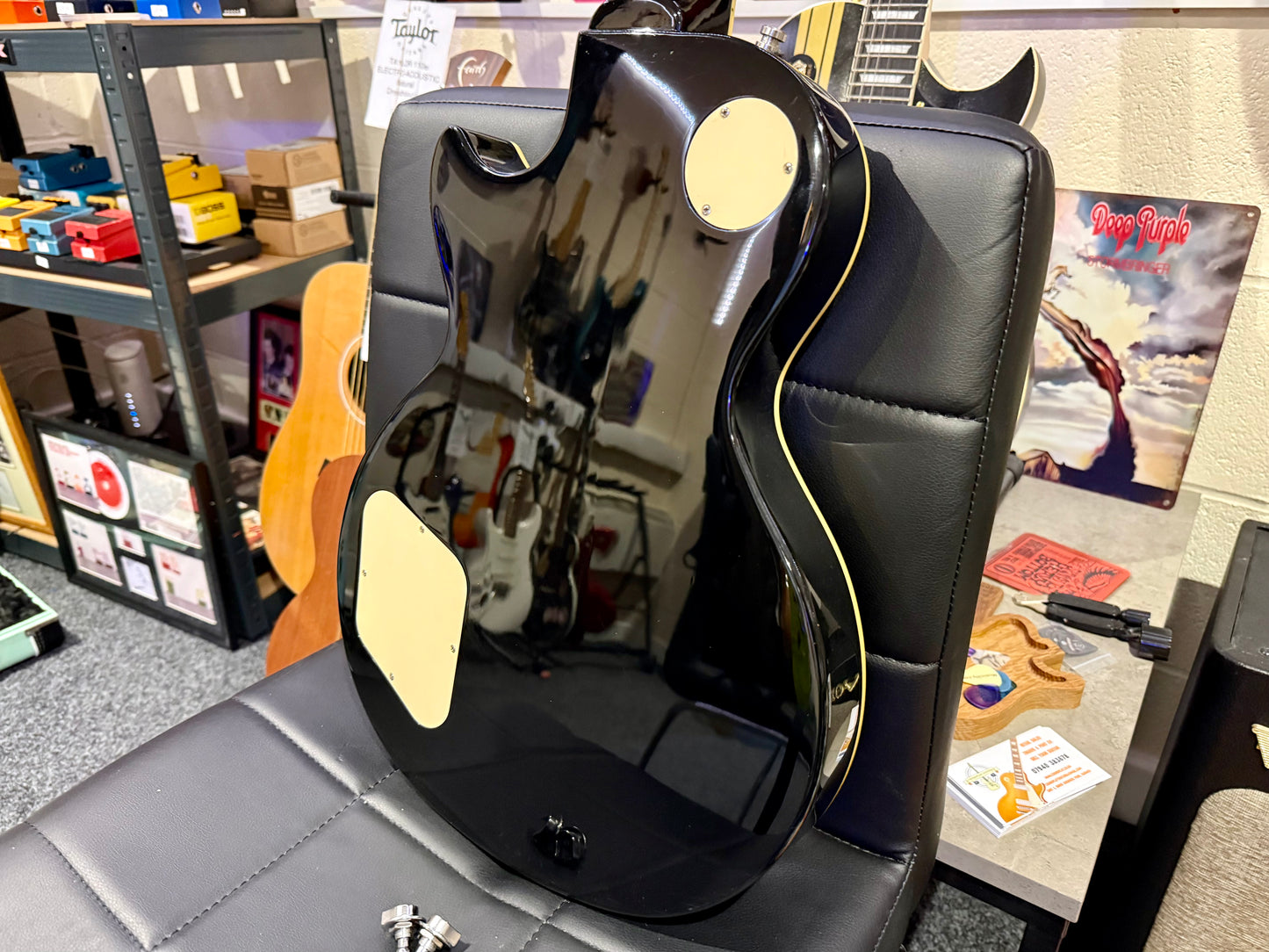 🌟2015🌟 Epiphone Les Paul Standard~ Ebony Black~ Strap Locks~ Great Condition!