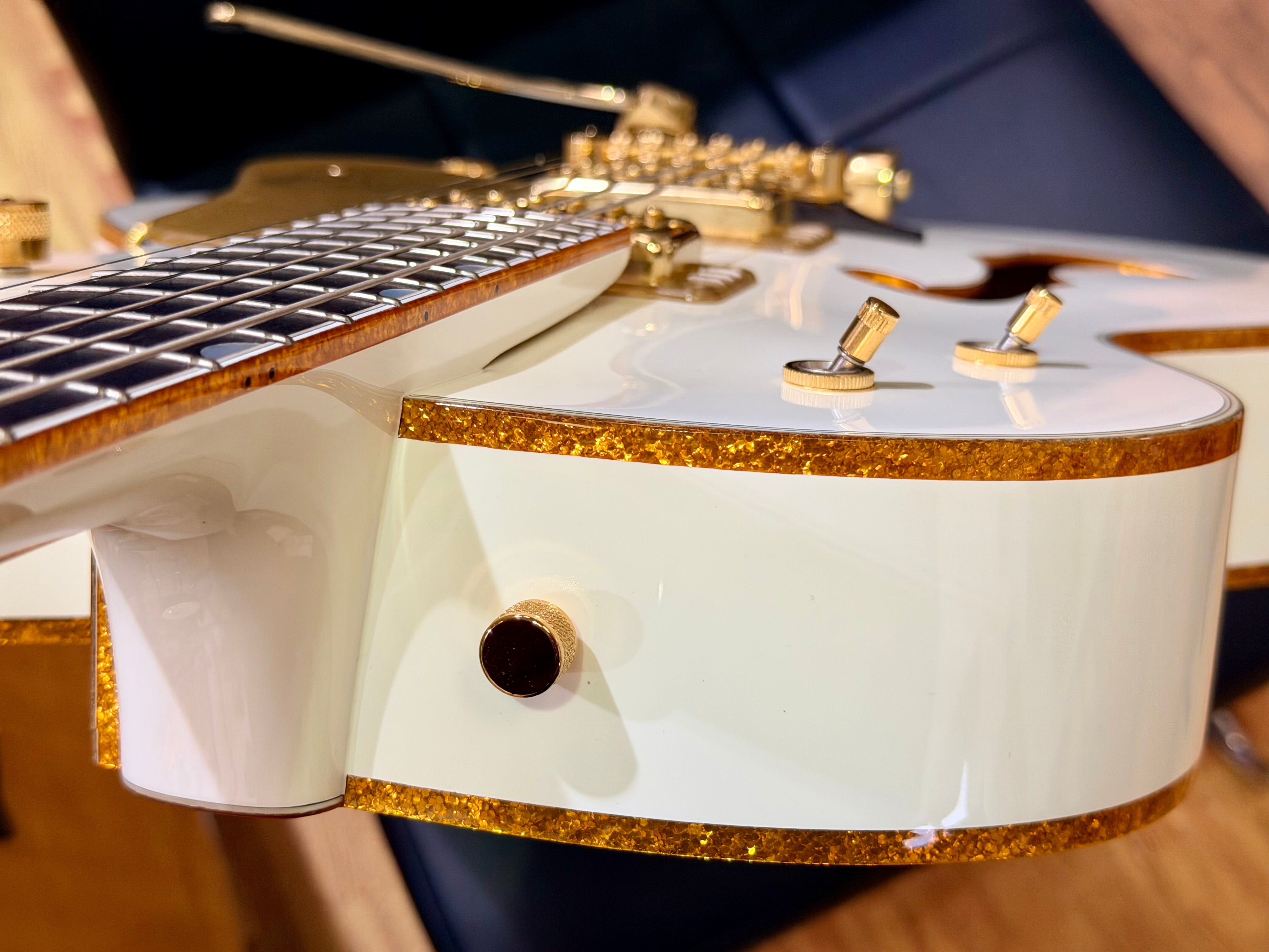✨MINT✨ 2013 Gretsch G6136T White Falcon MIJ~ Japan~ Bigsby~ Case & Docs~ Gold!
