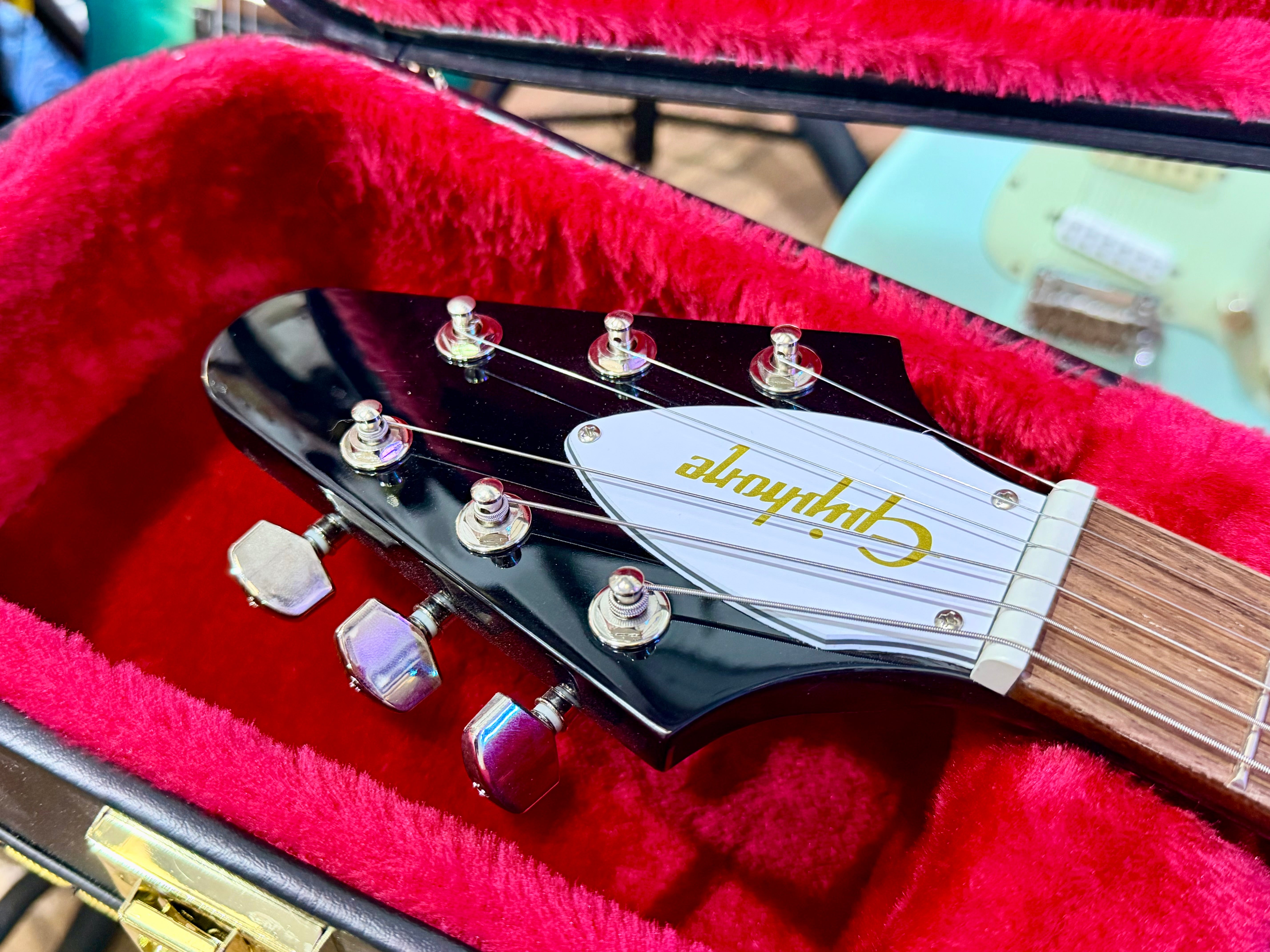 🔥MINT🔥 Epiphone Kirk Hammett 1979 Flying V Ebony~ Inspired By Gibson~ Hard Case