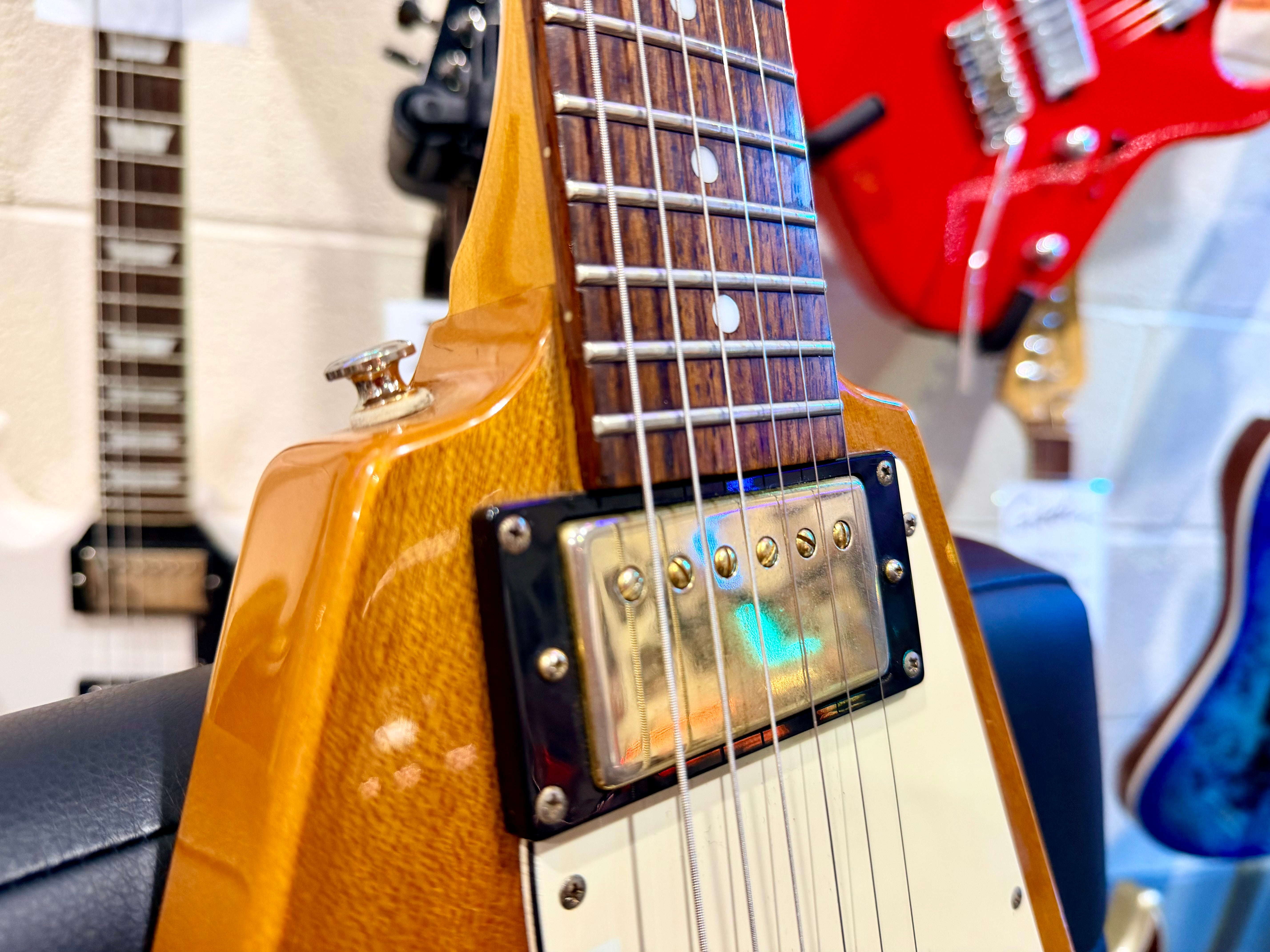 🔥2003 RARE🔥 Epiphone Korina Flying V ’58 Reissue~ Unsung Korea + Flight Case!