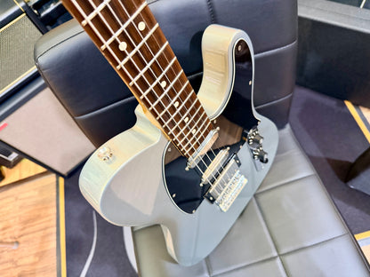 🔥2012🔥 Fender Blacktop Telecaster Baritone~ Ghost Silver HSS~ Mexican MIM Tele