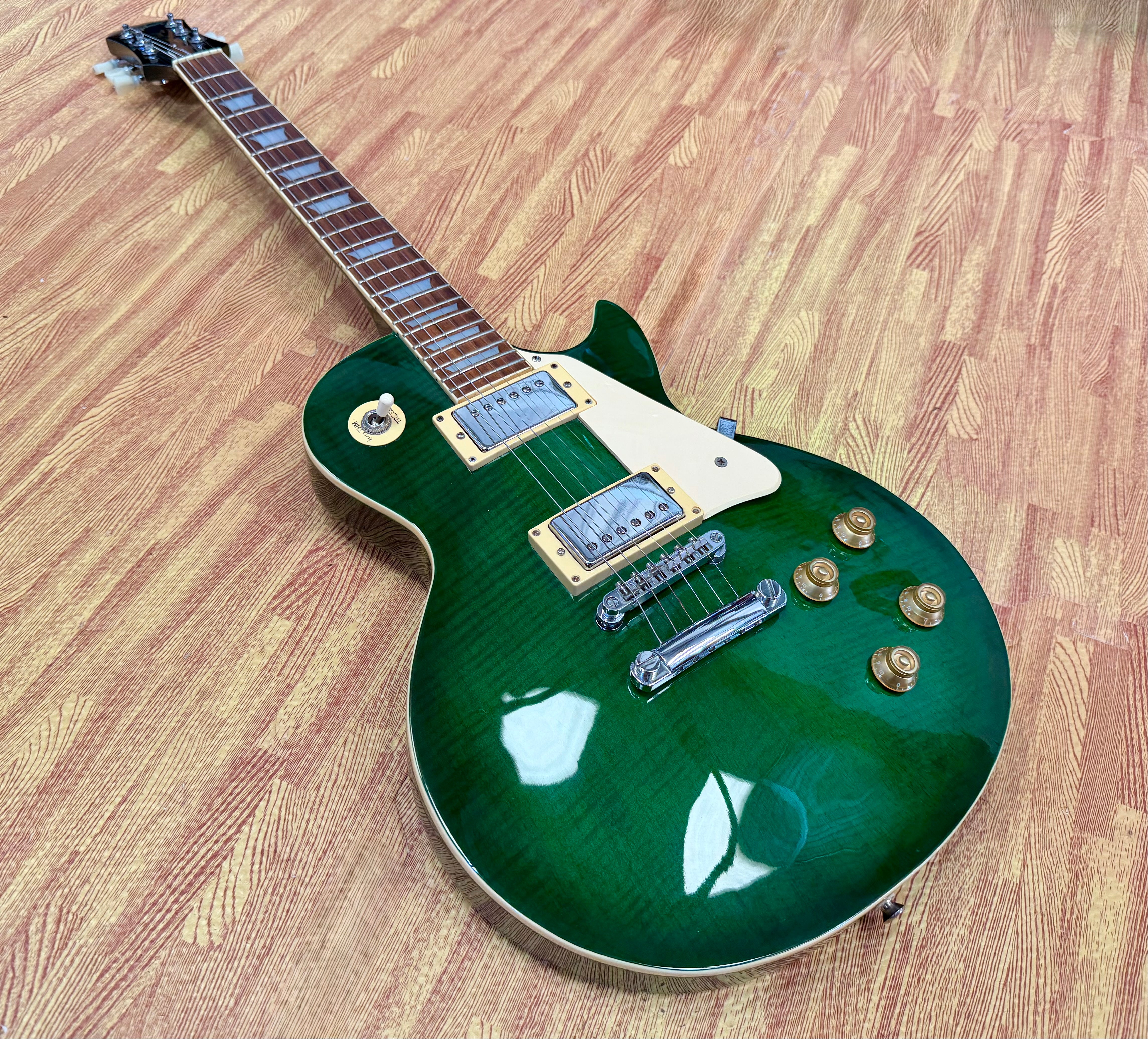 🔥1998🔥 Korean Epiphone Les Paul Standard~ Limited Edition Translucent Green!