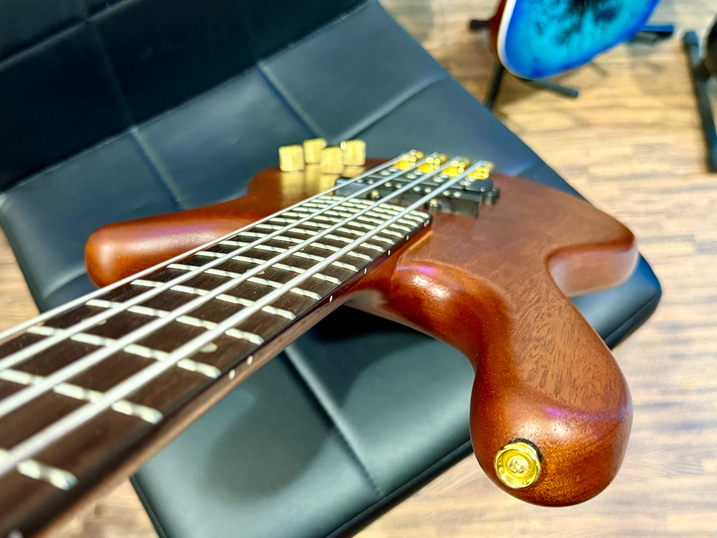🔥CURVED BODY🔥 SX SWB1 Active Bass Guitar in Natural Satin Finish~ Arched!