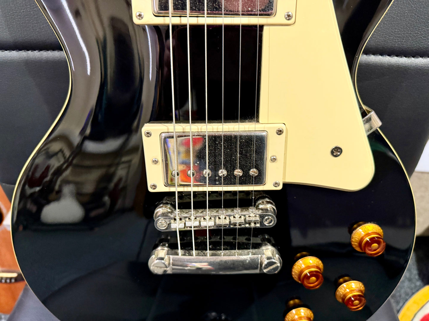 🌟2015🌟 Epiphone Les Paul Standard~ Ebony Black~ Strap Locks~ Great Condition!