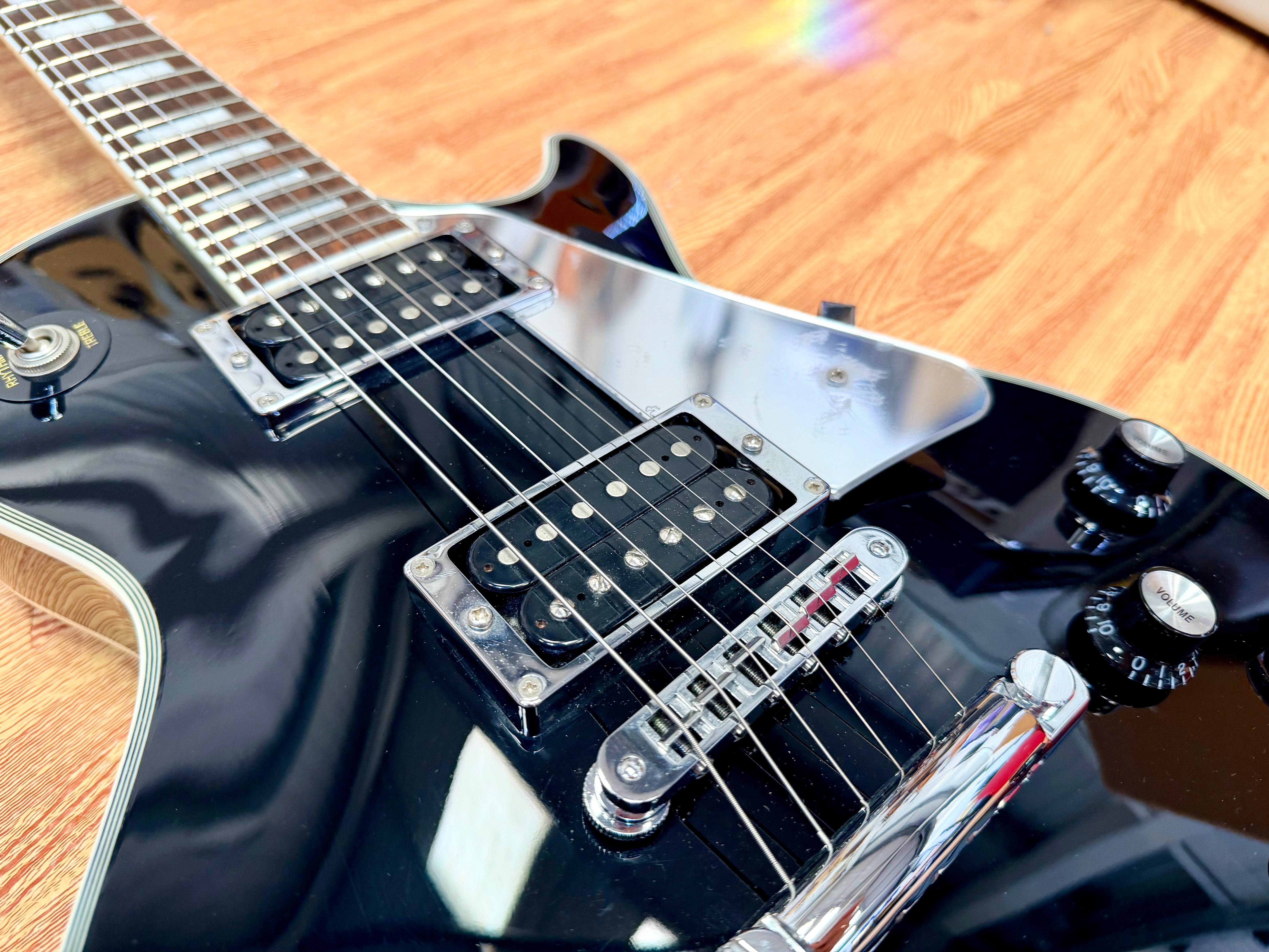 🔥2005🔥 Burny RLC-55JS John Sykes Les Paul Custom Signature Black~ Japan Import