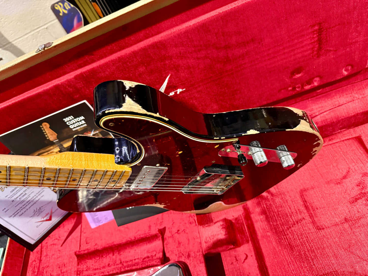 🌟 2021 Fender USA Custom Shop 🌟52' Telecaster Heavy Relic~ Black~ Case & Candy