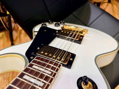 ✨2013✨ Burny SRLC-55 Les Paul Custom~ Alpine White~ Japanese Domestic Import!