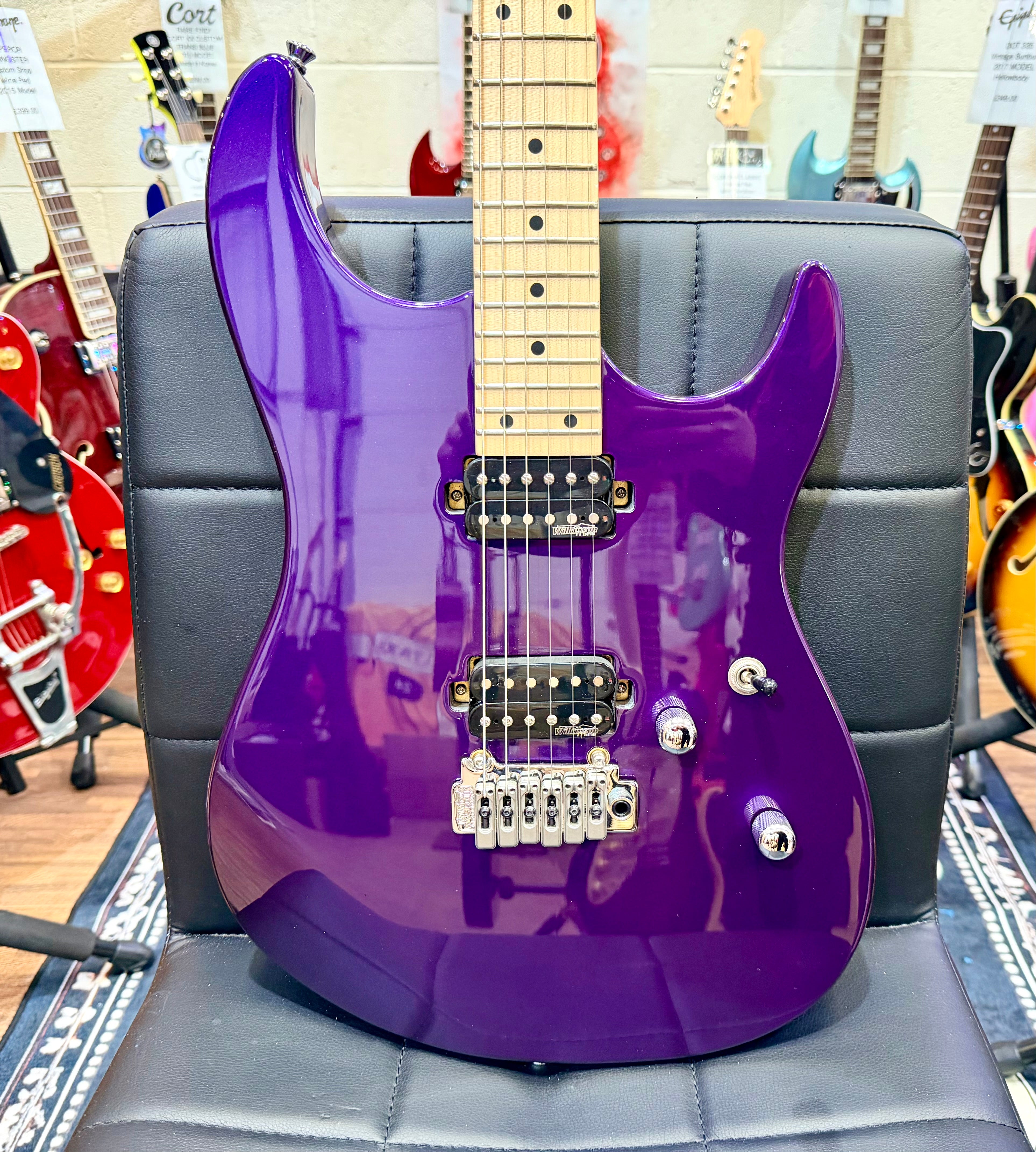 💜 EX-DEMO 💜 Vintage V6M24 ReIssued Series Electric Guitar ~ Pasadena Purple!