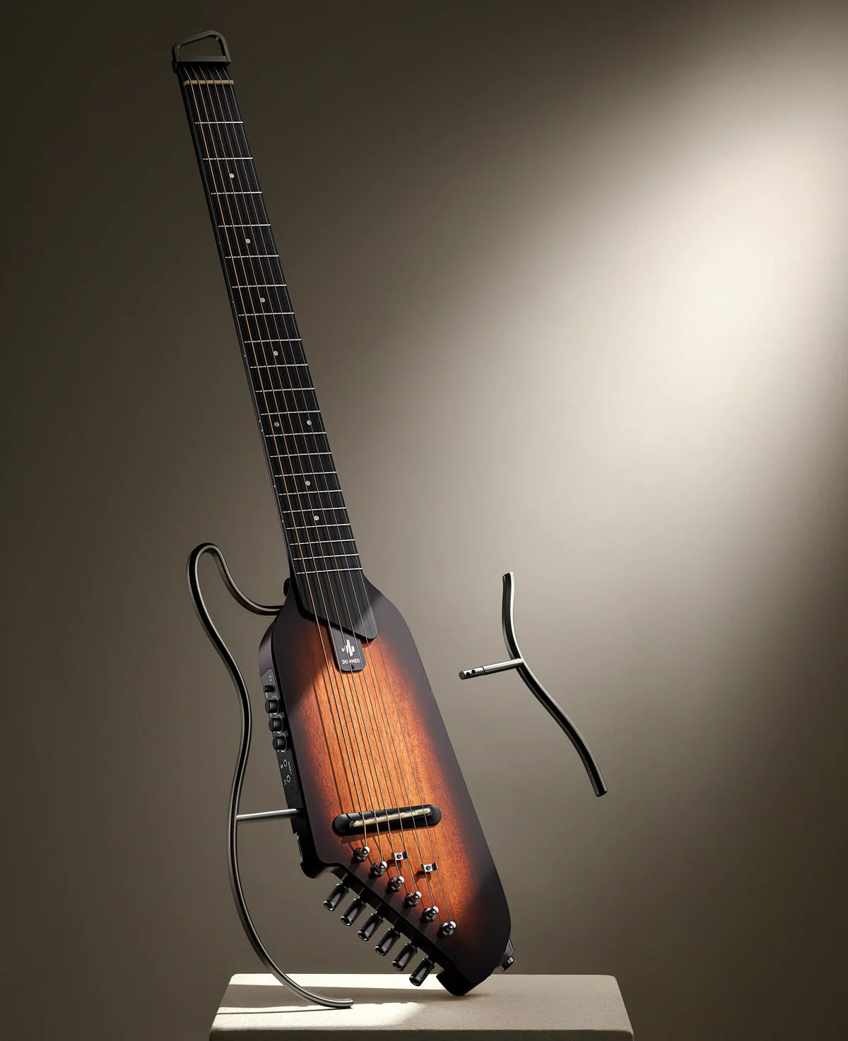 🌟NEW🌟 Donner HUSH-I Electro Acoustic Silent Travel Headless Guitar~ Sunburst!