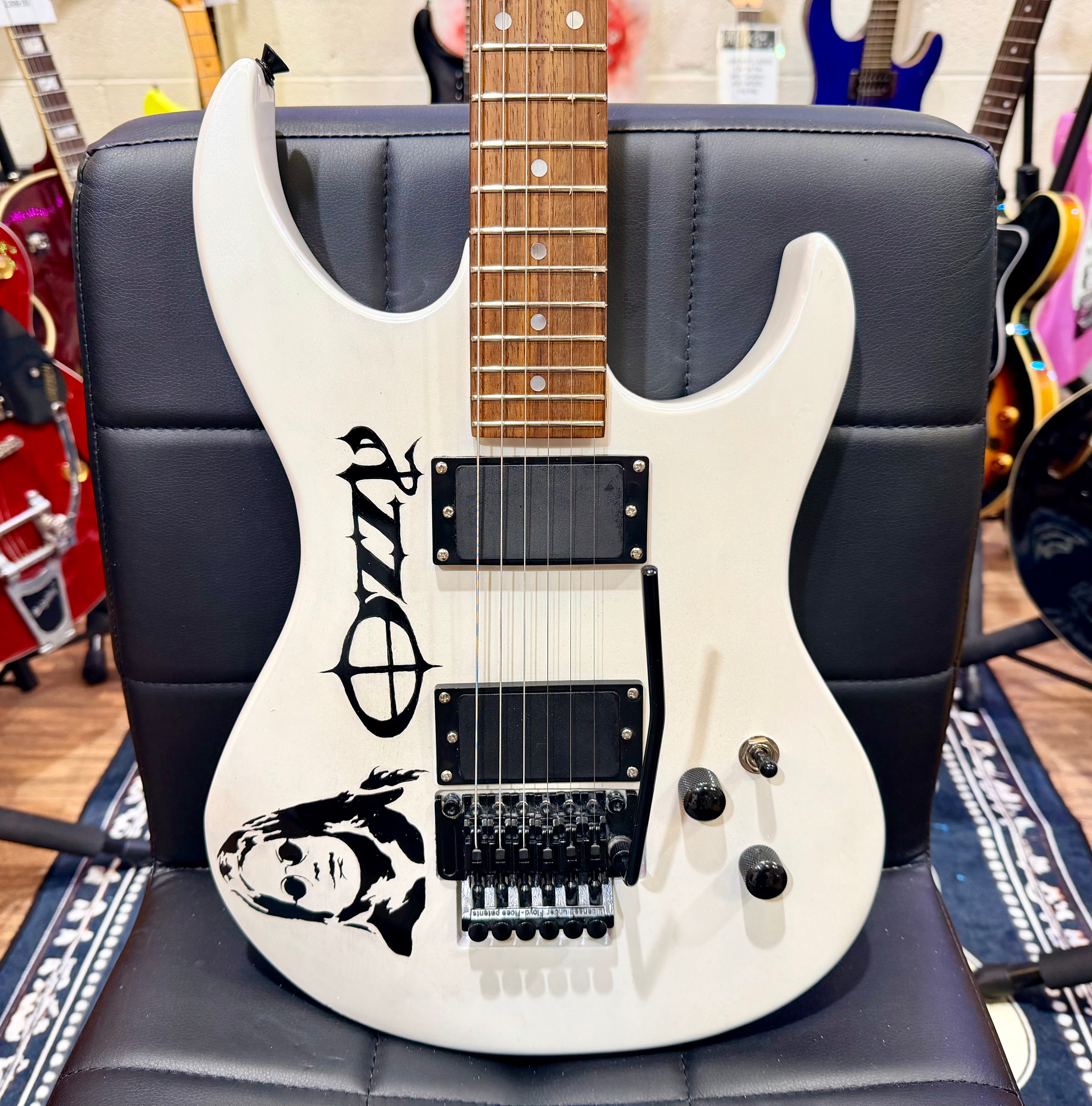 🔥 80s Aria Pro II Excel Superstrat~ Custom Ozzy Osbourne Tribute~ Floyd Rose 🔥