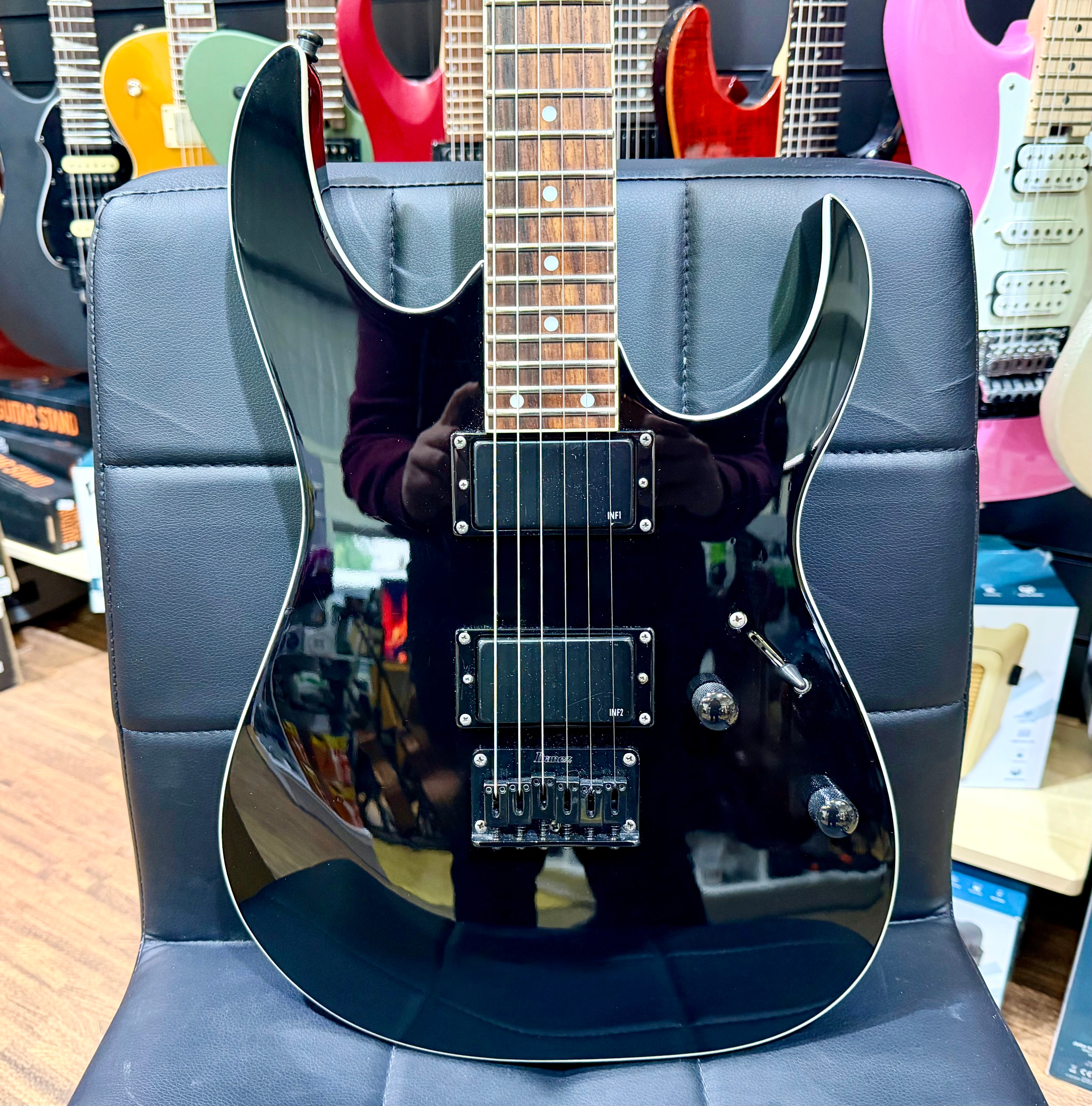 🔥2008🔥 Ibanez RGR321 EX Black Electric Guitar~ Hardtail Super Strat~ Indonesia