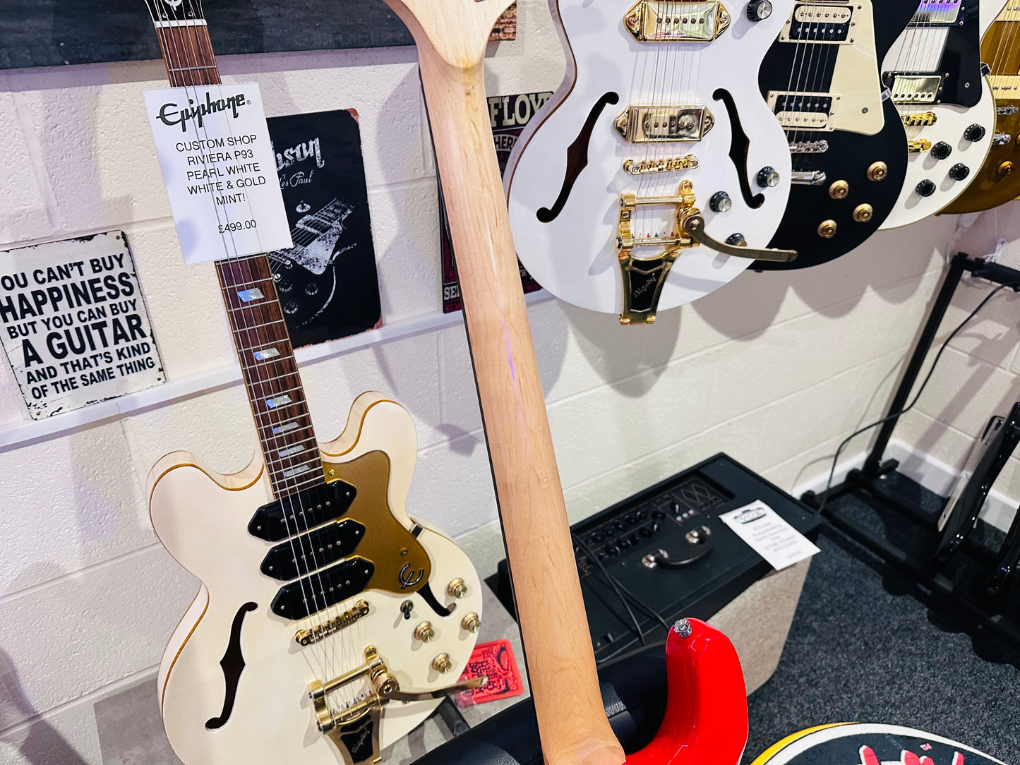 🎸NEW🎸 Johnny Brook P Bass Guitar~ Electric Precision Style~ Gloss Red!