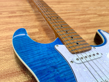 ⚡️NEW⚡️ JET JS-450 Flamed Ocean Blue Electric Guitar~ HSS Flame Top Strat~ 2026!