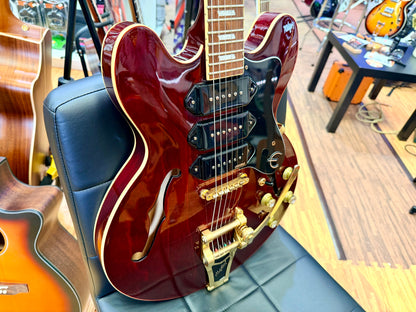 ✨2018✨ Epiphone Riviera Custom P93 Wine Red Bigsby P90 + New Gator Hard Case!