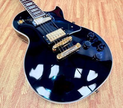 ✨2003✨ Epiphone Les Paul Custom~ Ebony~ Unsung Korea~ Black & Gold~ Cherished!