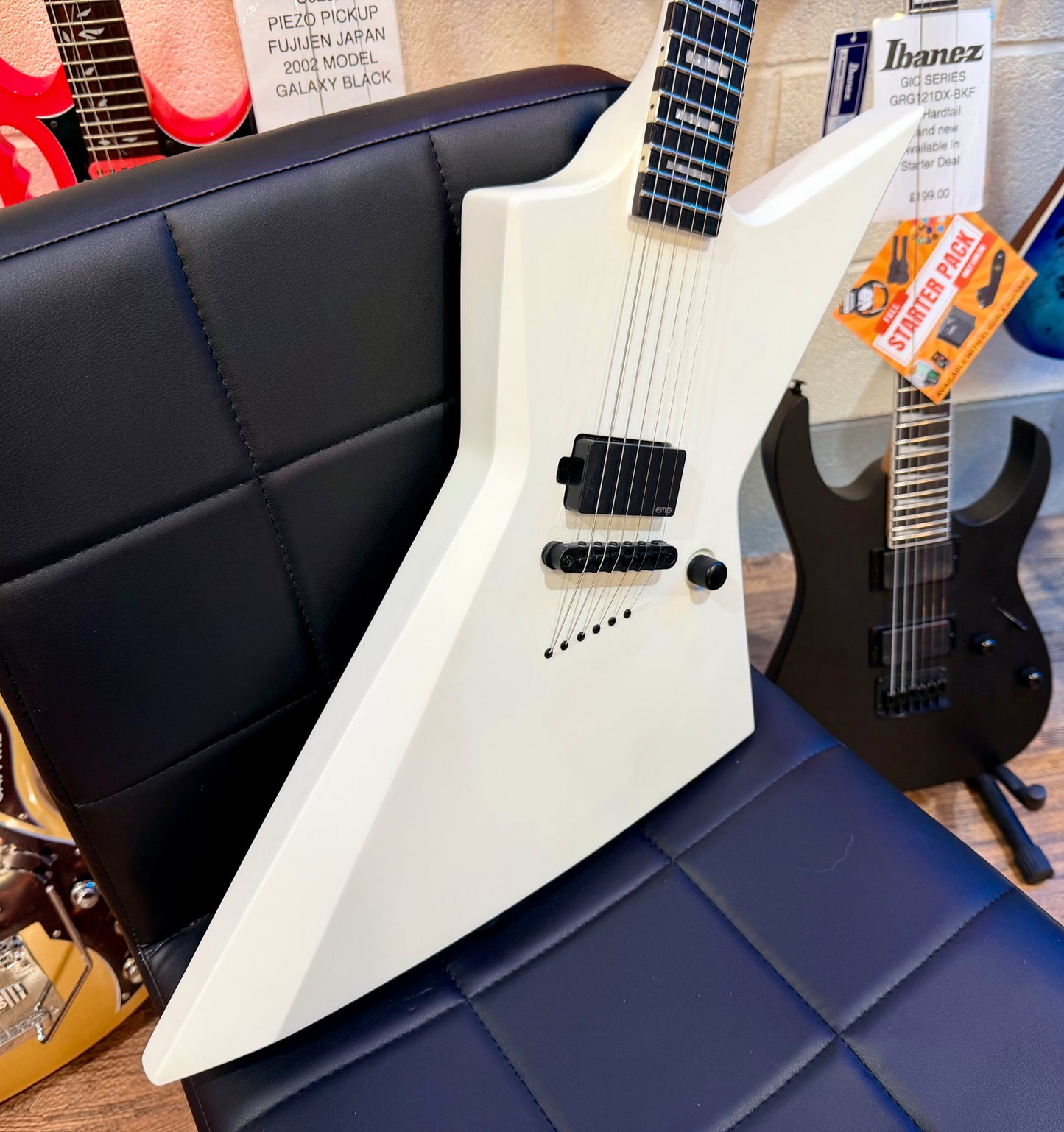 🔥2022🔥 Solar E1.6KW Kirk Windstein Signature~ Explorer Matte White~EMG~Gig Bag