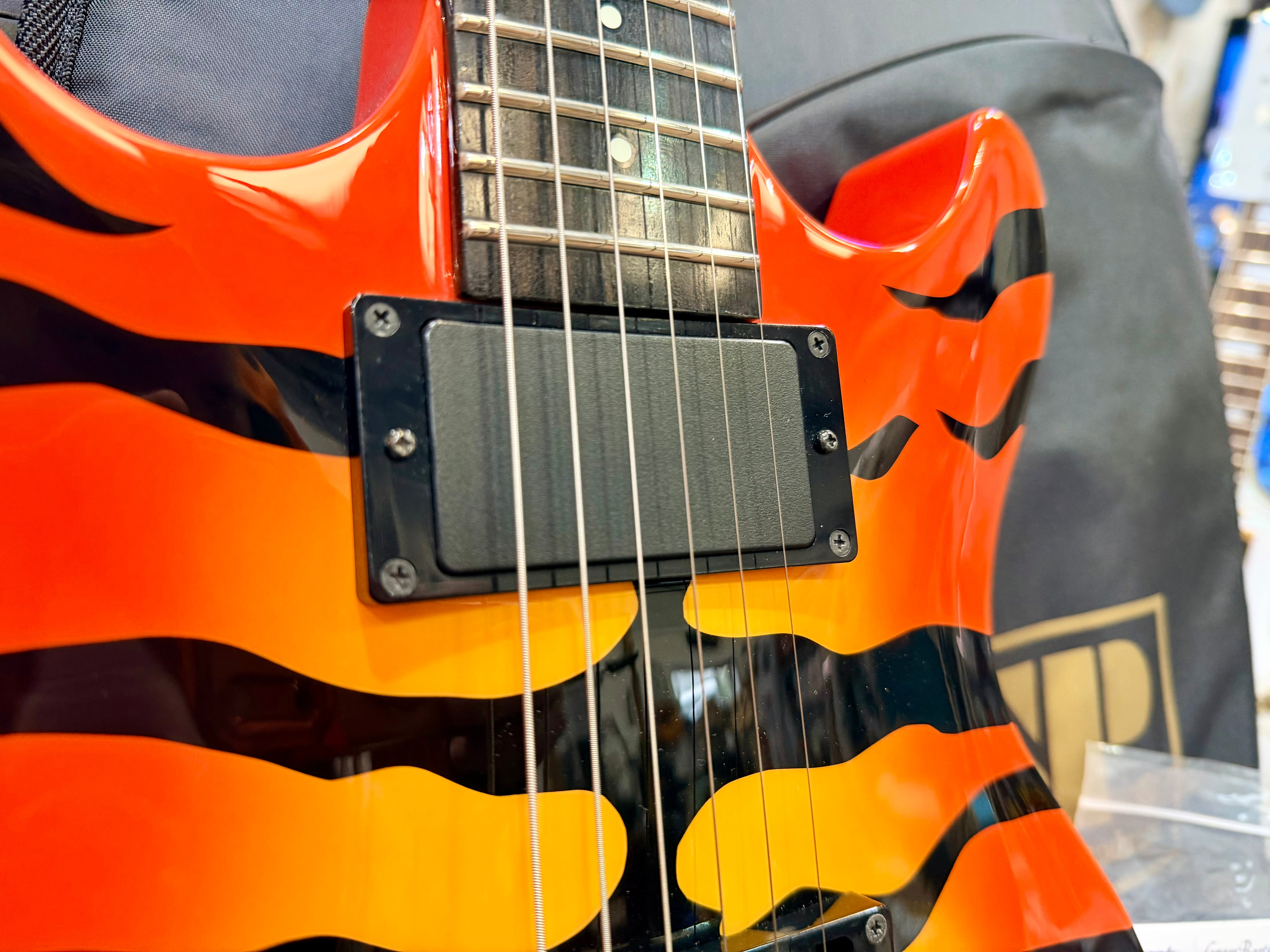 🐯 Edwards ESP E-SR-Kellogg Orange Tiger~ Sukeroku Ken Yokoyama~Made In Japan 🐯