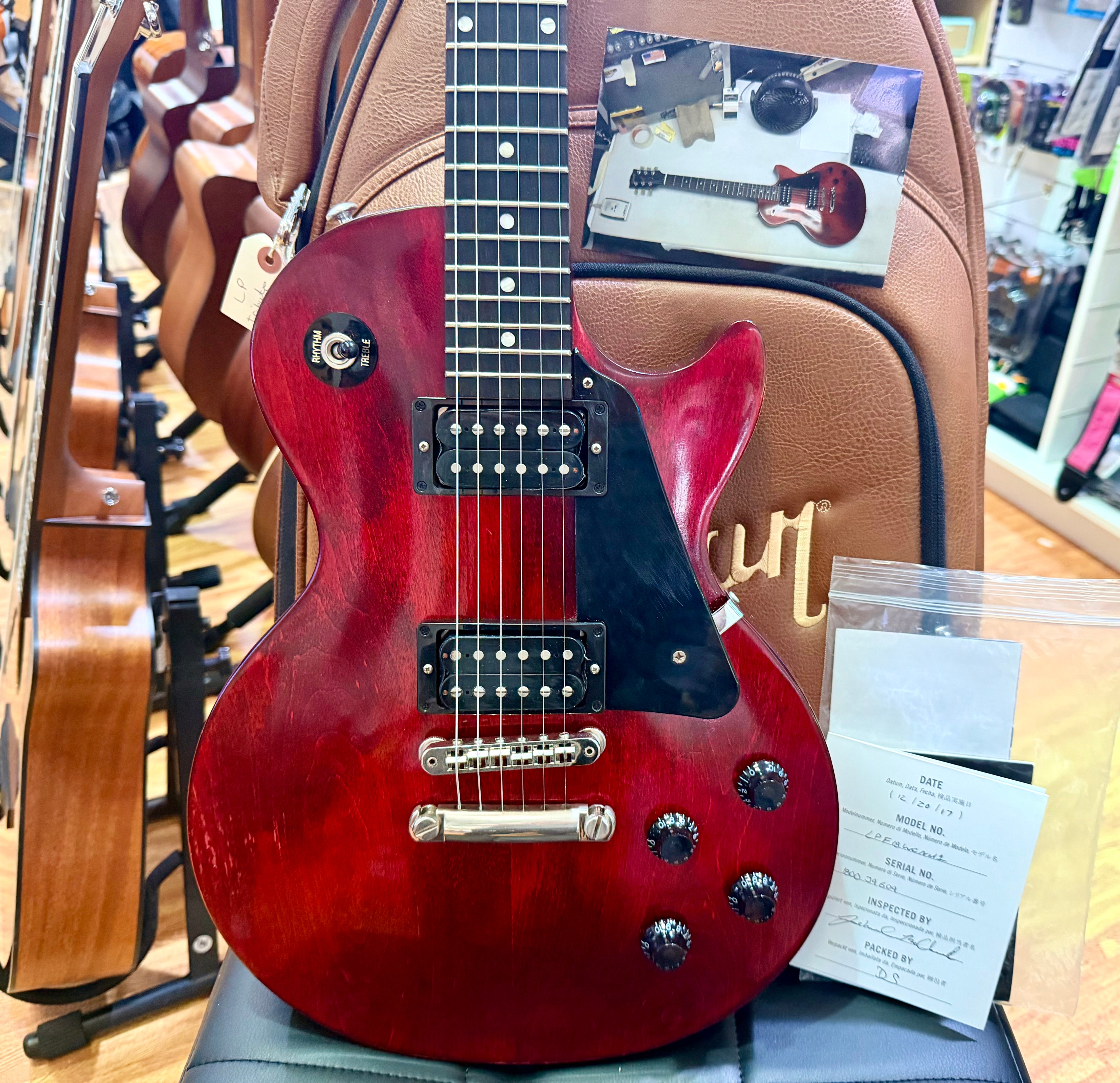 🍒 2018 🍒 Gibson Les Paul Faded Worn Cherry USA Electric Guitar~ Gig Bag/Docs!
