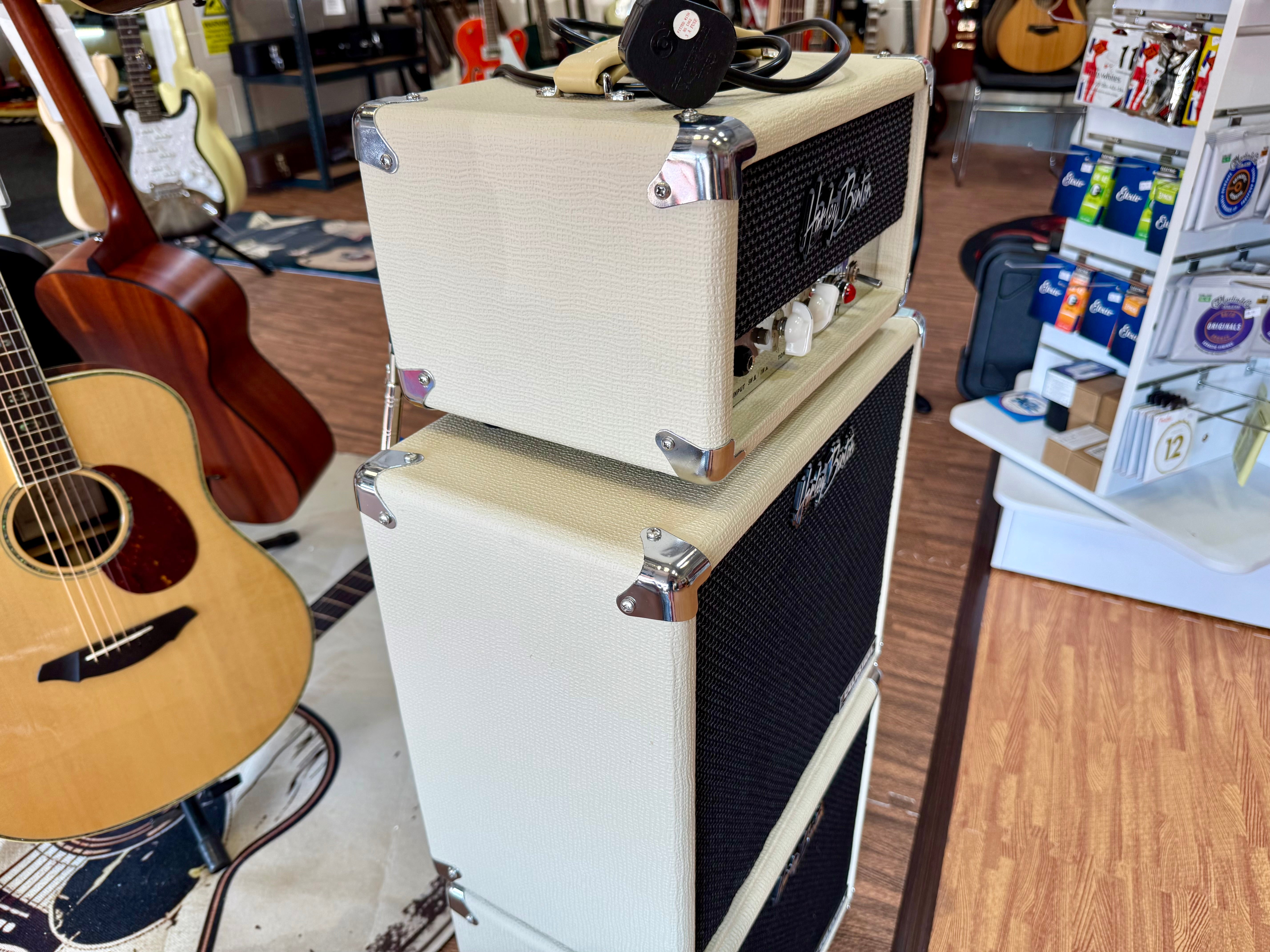 🌟MINT🌟 Harley Benton Tube 5 Amp Head + 2x G110 Celestion 1x10 Cabs~ Mini Stack