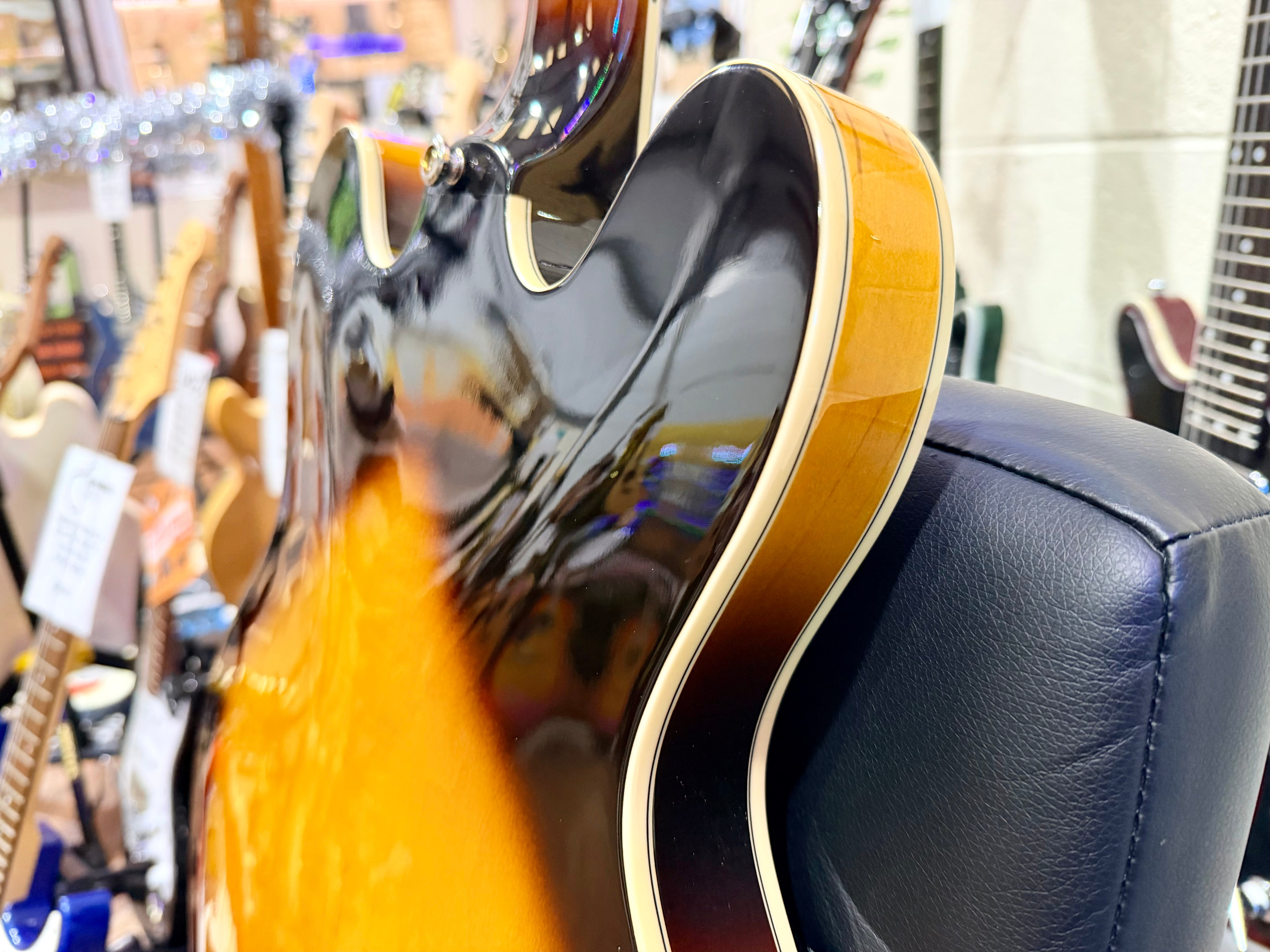 ☀️2008☀️ Epiphone Sheraton ii VS~ Vintage Sunburst~ Hollow-body~ Hard Case!