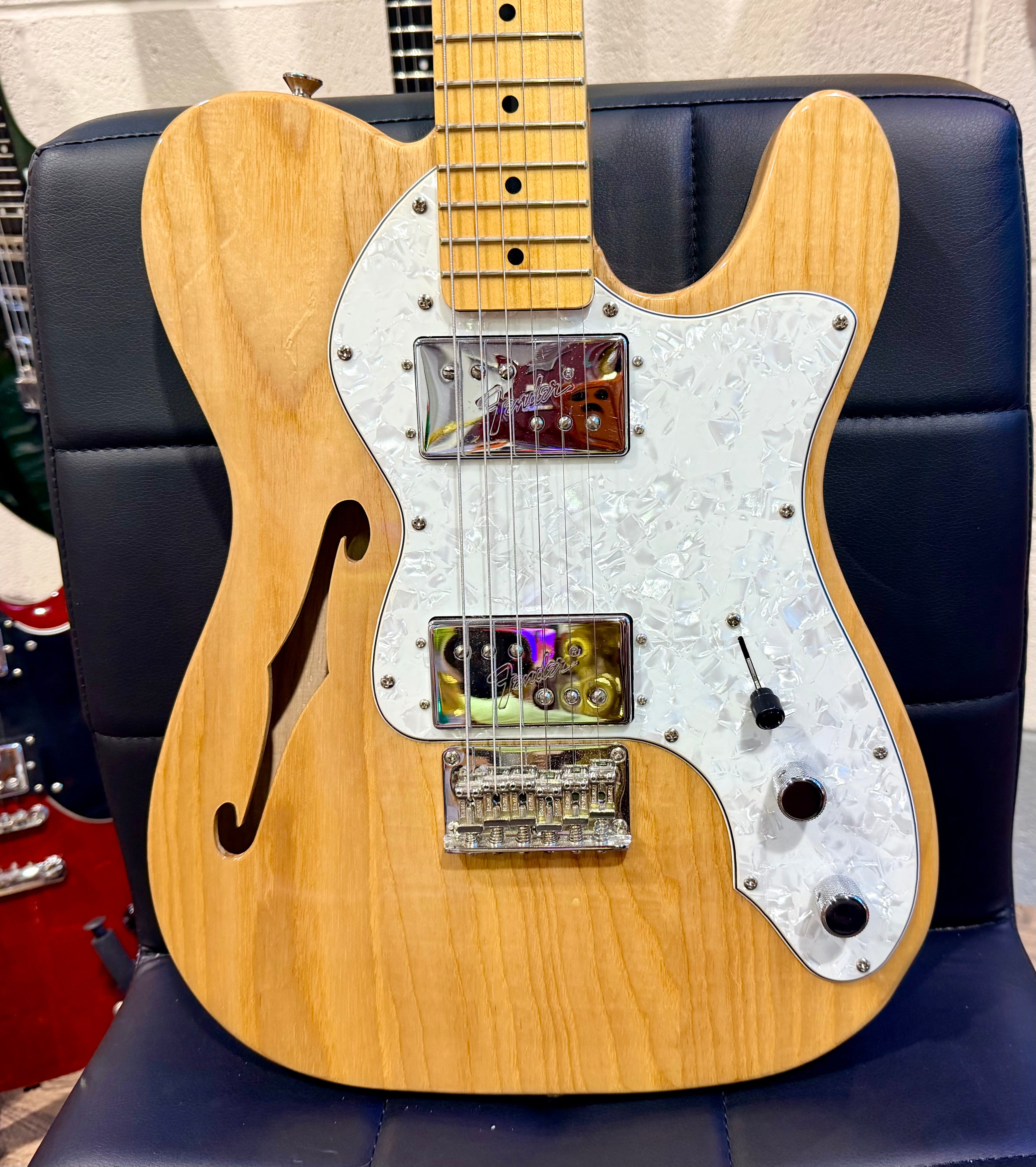 🌟MINT🌟 Fender Squier Classic Vibe 70s Telecaster Thinline~ Maple Neck~ Natural