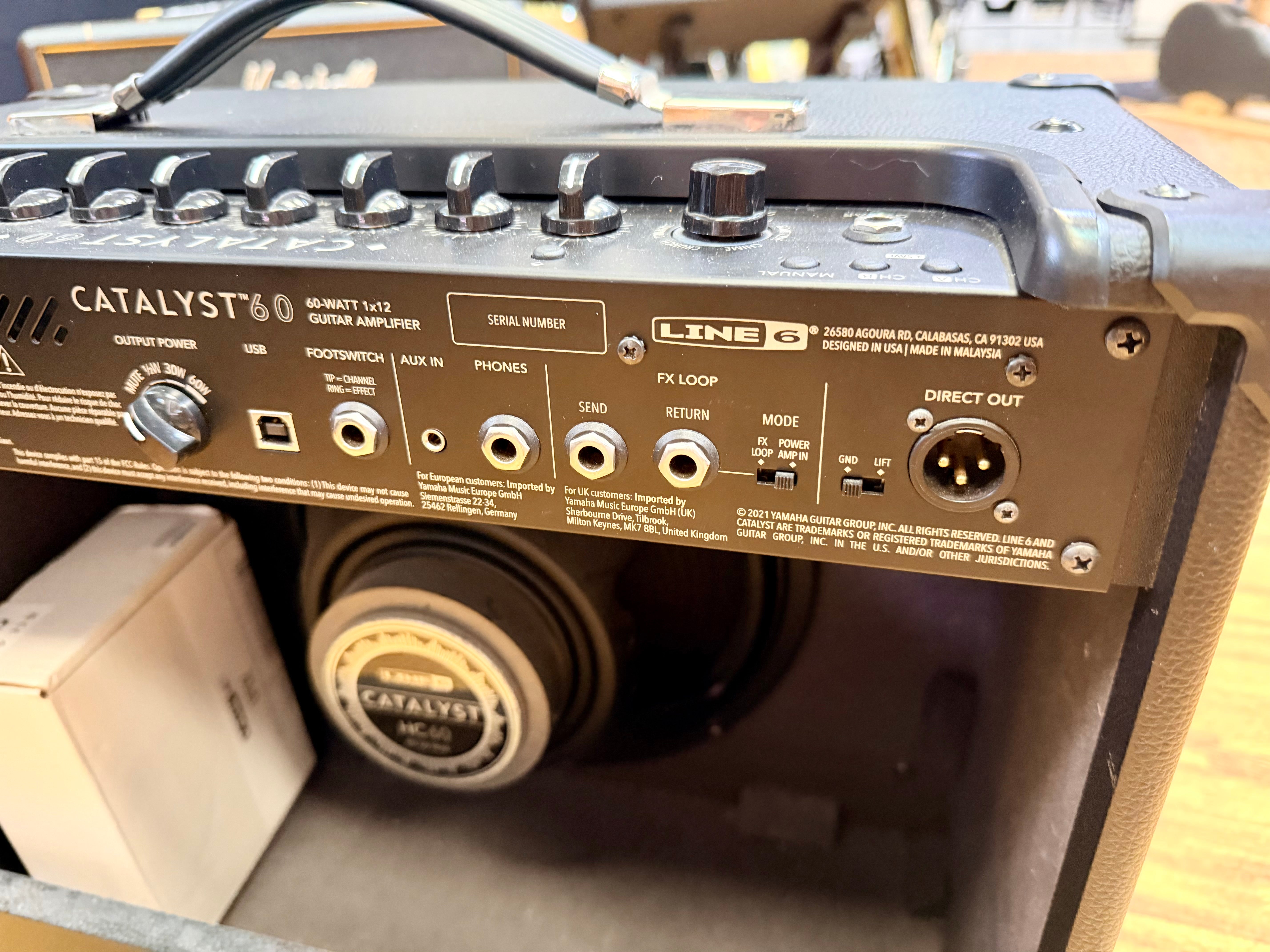 🎸MINT Line 6 Catalyst 60 60W 1x12 Guitar Amplifier Combo Amp + LFS2 Footswitch 🎸