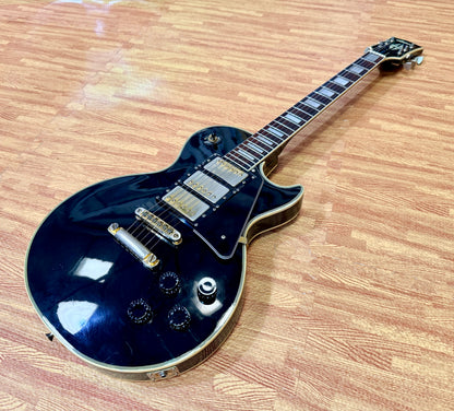 🇯🇵 RARE 🇯🇵 1970s Antoria Les Paul Custom~ Black Beauty 3 Pickup MIJ Japan!